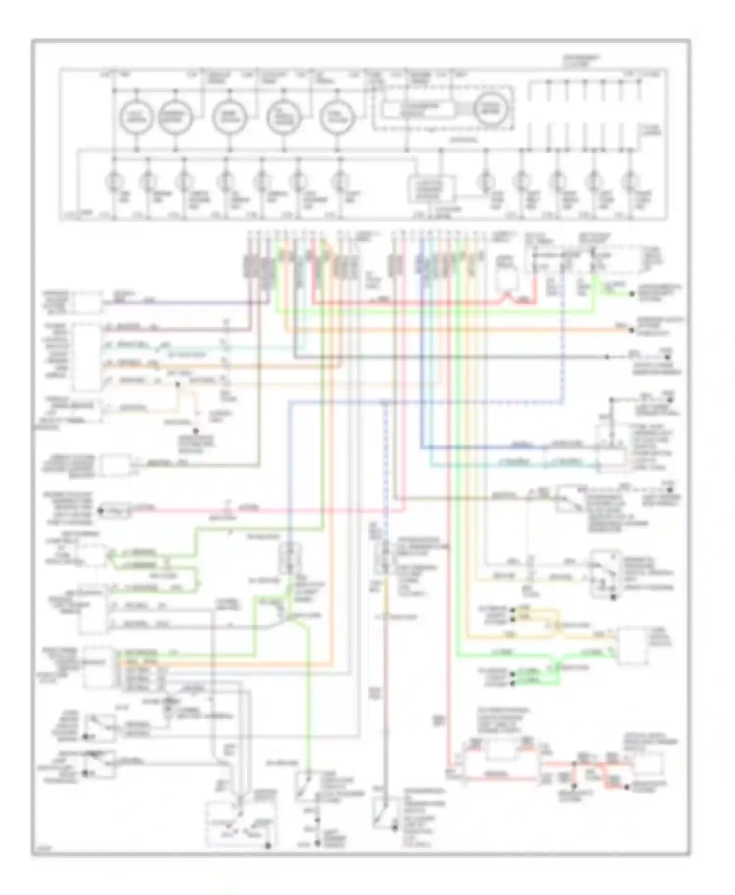 Dakota WS Dodge  (1994-1994): Instrument cluster circuit