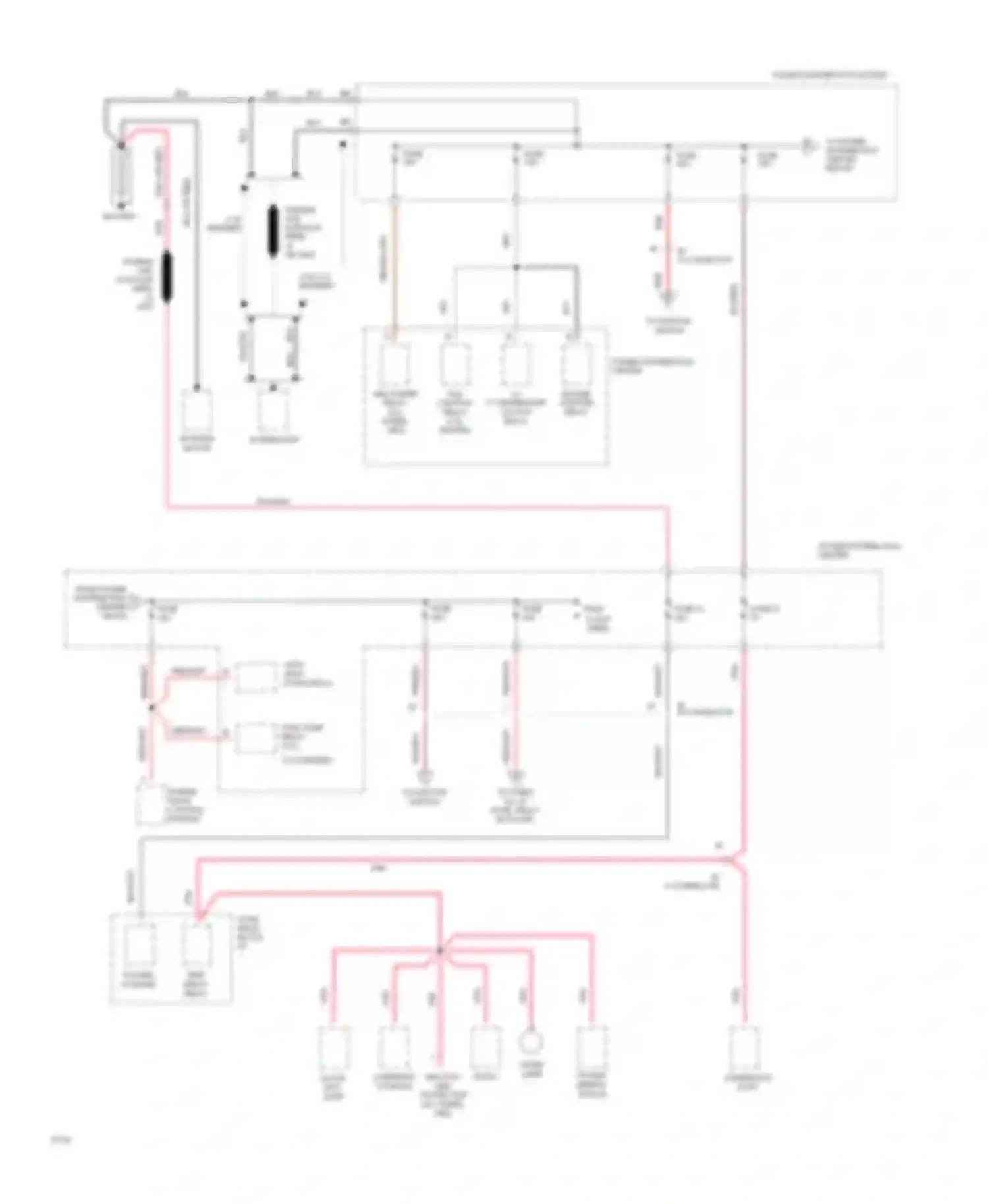 Dakota WS Dodge  (1994-1994): Power distribution circuit (1 of 4)