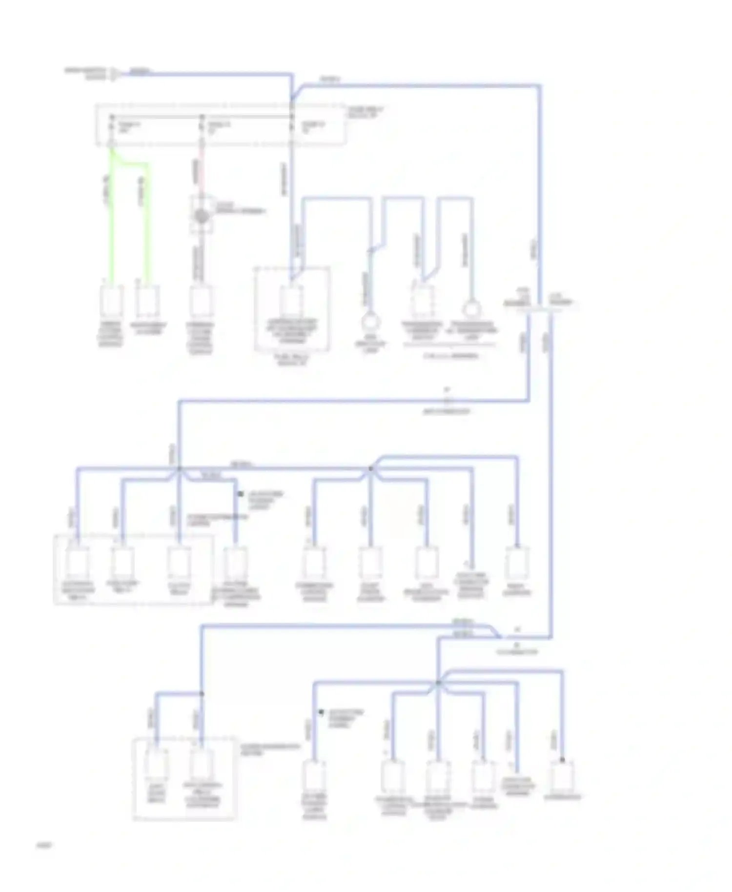 Wiring diagram power distribution center for Dodge Dakota  (1989-1994) (9 of 17)