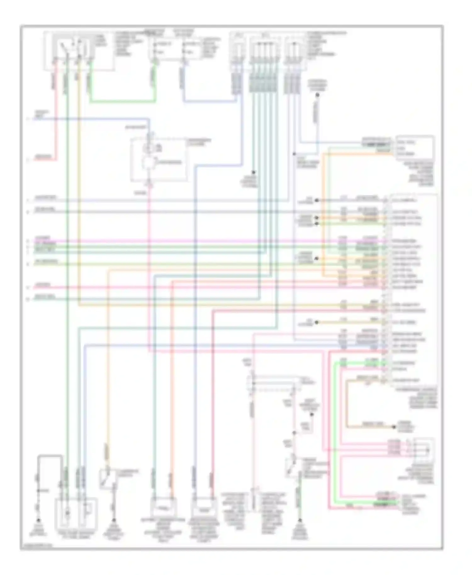 Dakota Dodge II (1997-2004): Wiring diagram engine performance 5.9ls, california (4 of 4)