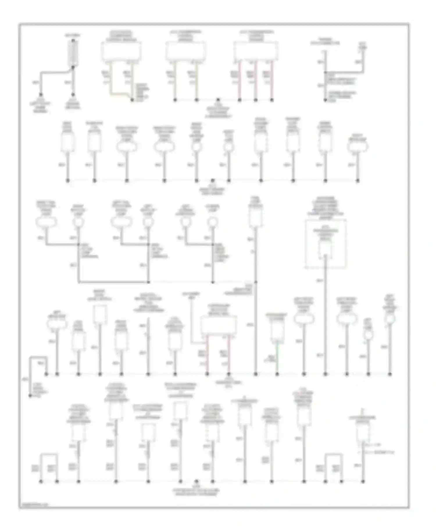 Dakota Dodge II (1997-2004): Ground distribution circuit (1 of 2)
