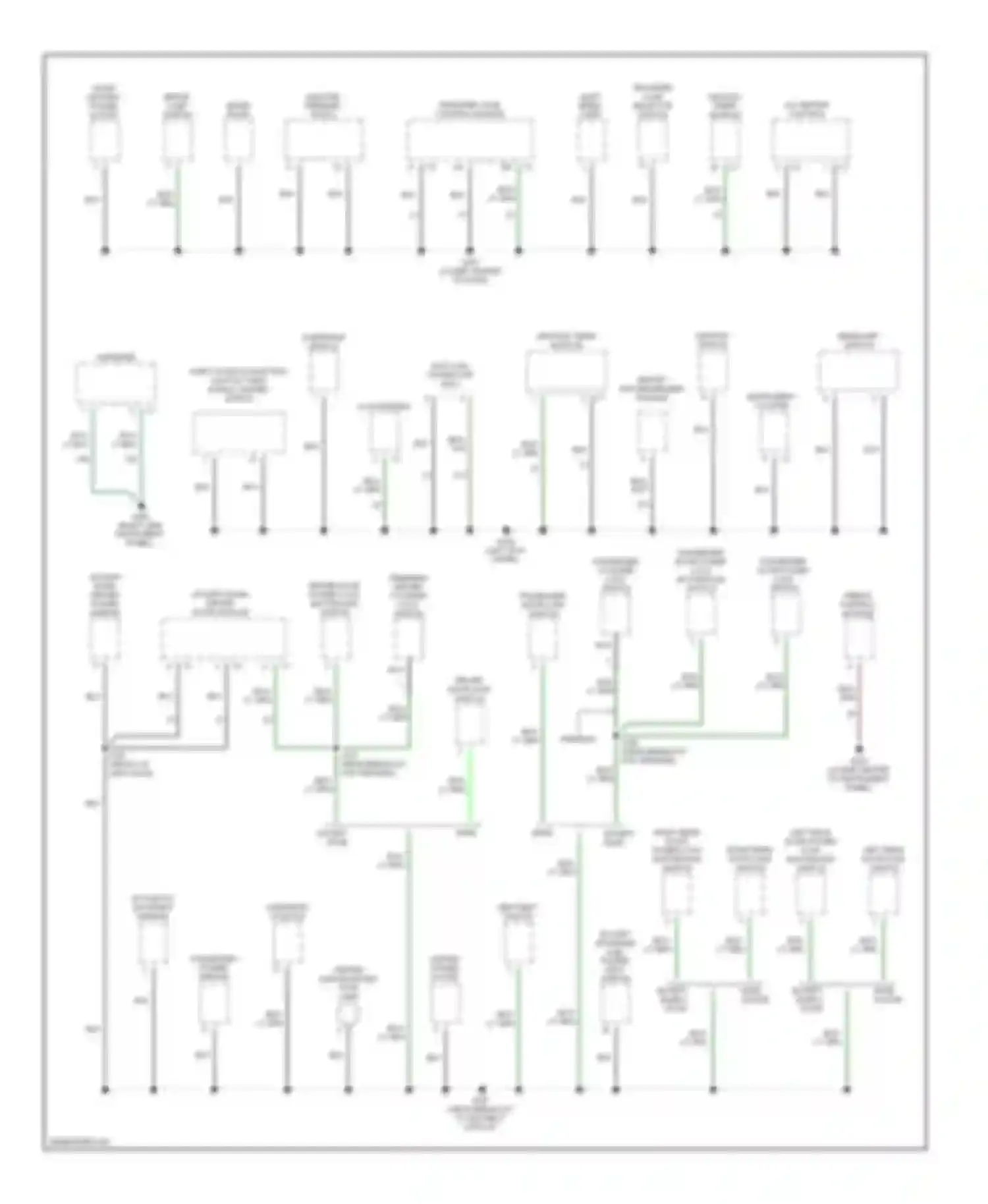 Dakota Dodge II (1997-2004): Ground distribution circuit (2 of 2)