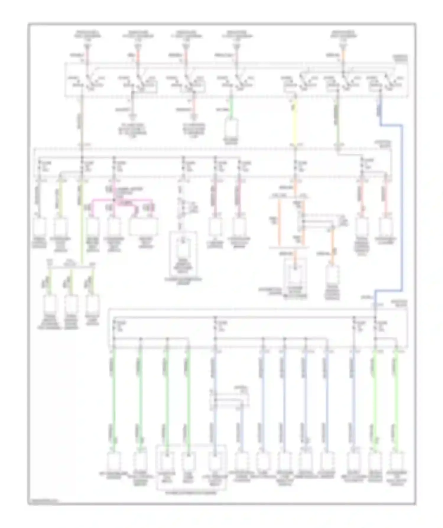 Dakota Dodge II (1997-2004): Power distribution circuit (2 of 3)