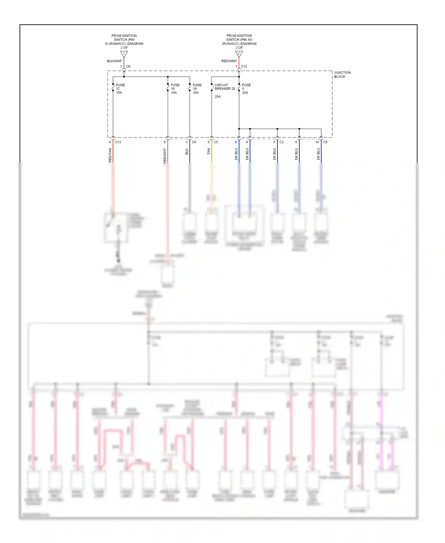 Dodge Dakota II (1997-2004) multi- function switch wiper switch wiring diagram  (1 of 1)