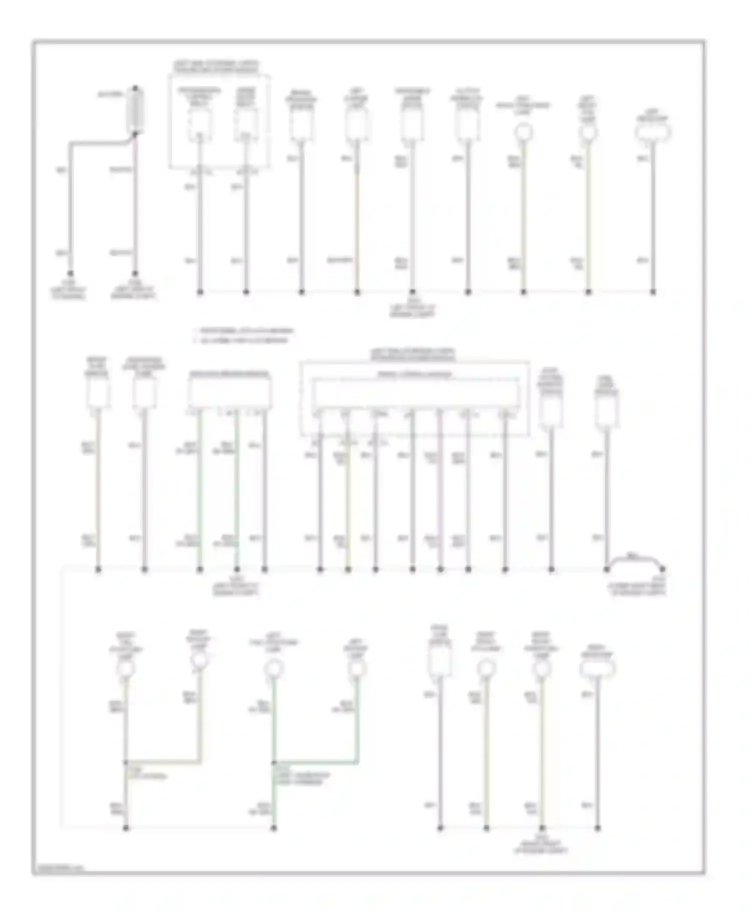 Dakota Dodge III facelift (2007-2011): Ground distribution circuit (1 of 3)