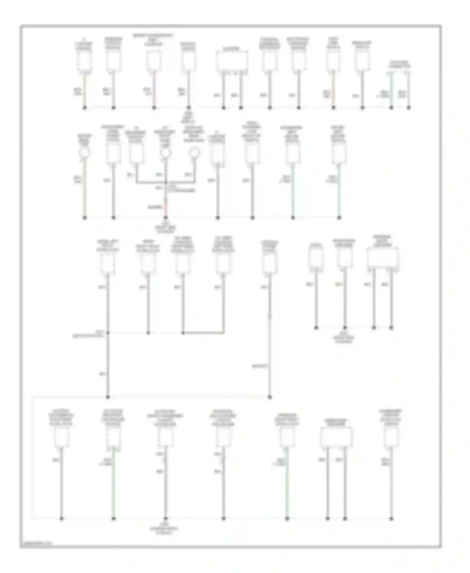 Dakota Dodge III facelift (2007-2011): Ground distribution circuit (2 of 3)