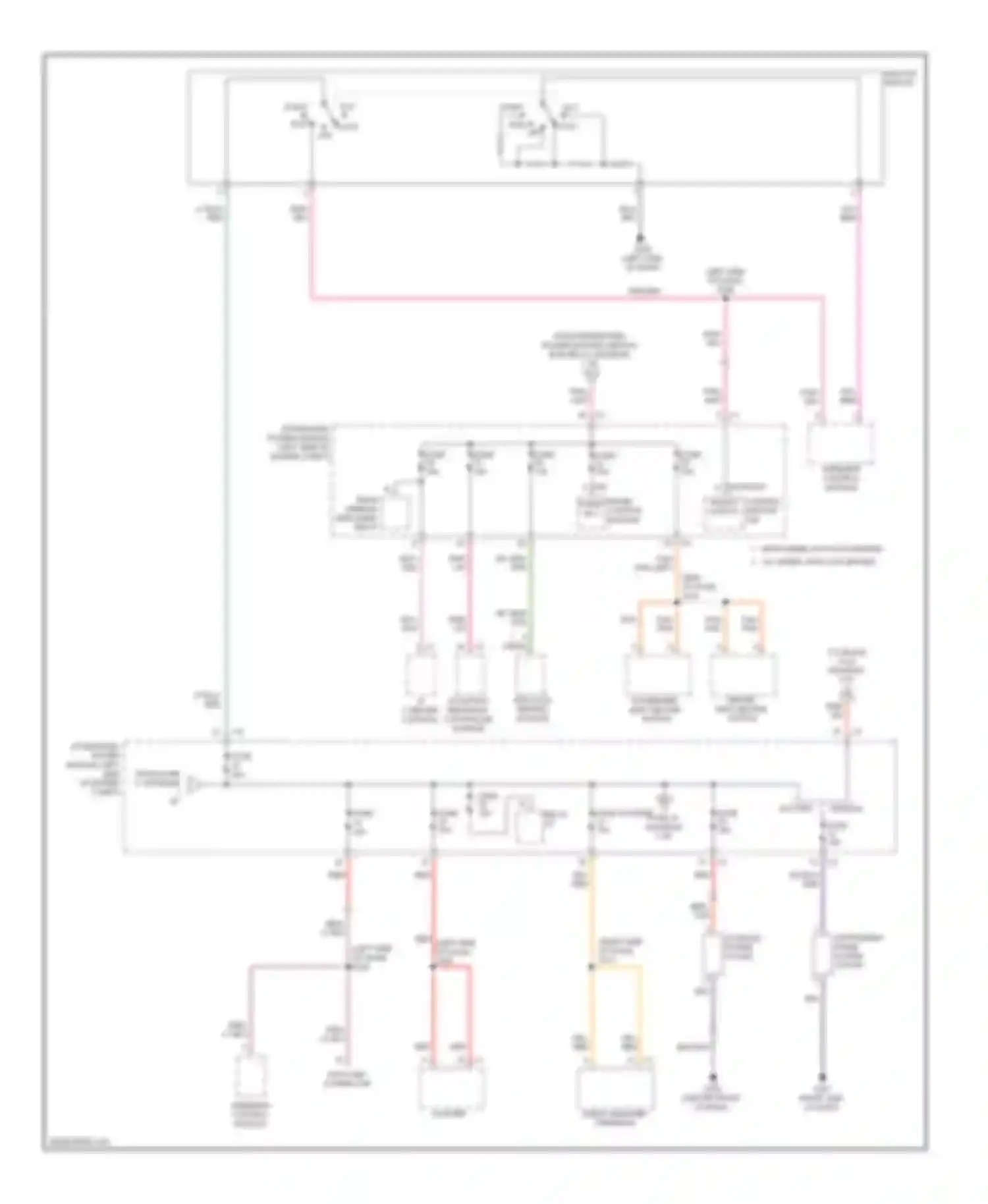 Dakota Dodge III facelift (2007-2011): Power distribution circuit (2 of 3)