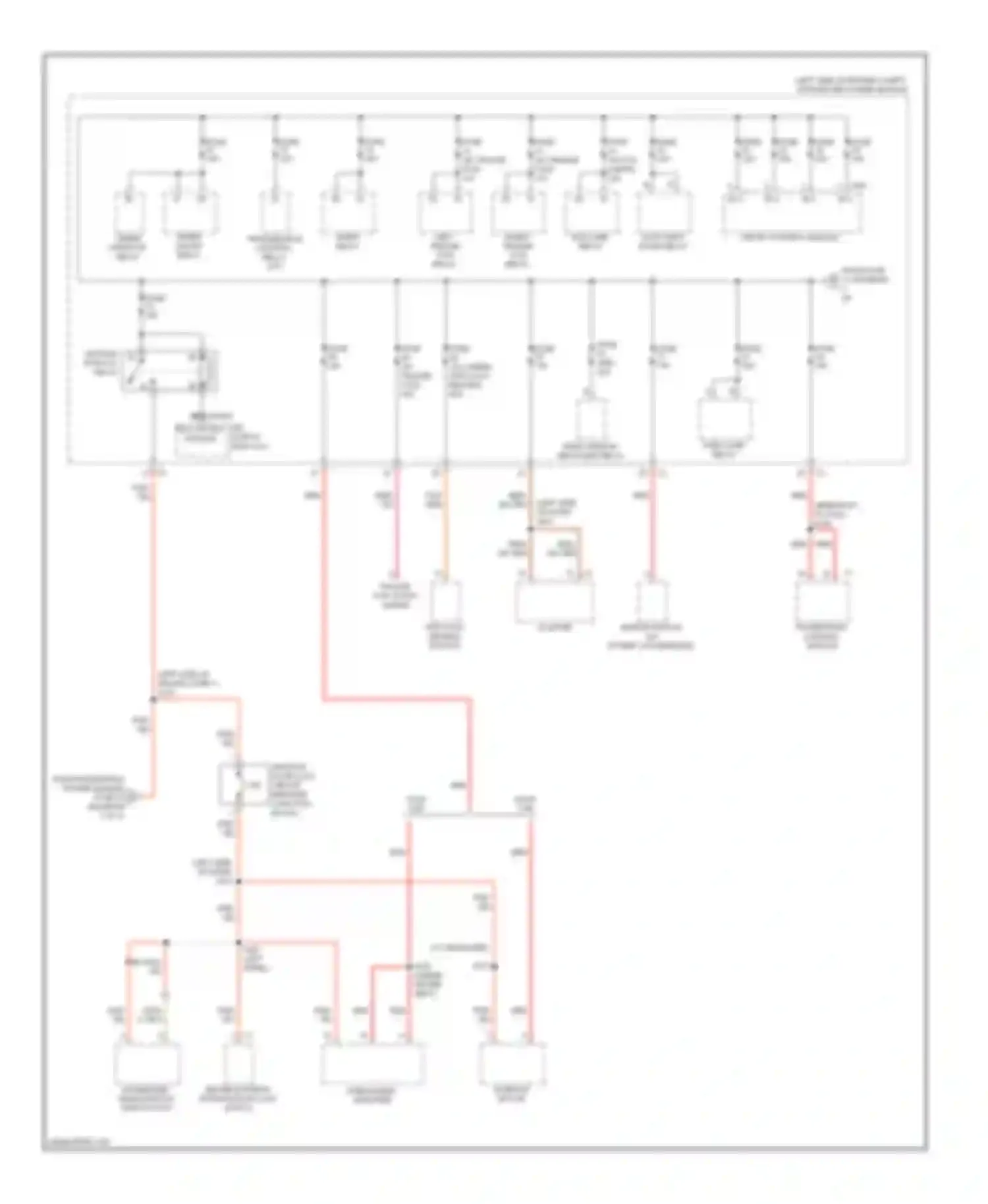 Dakota Dodge III facelift (2007-2011): Power distribution circuit (3 of 3)