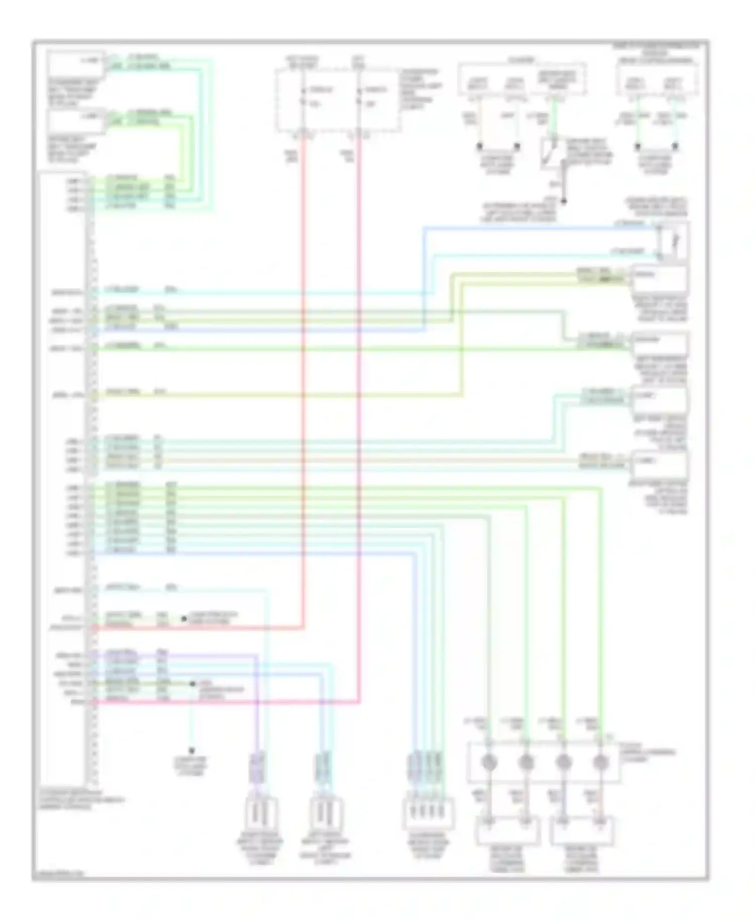 Dakota Dodge III facelift (2007-2011): Supplemental restraints circuit