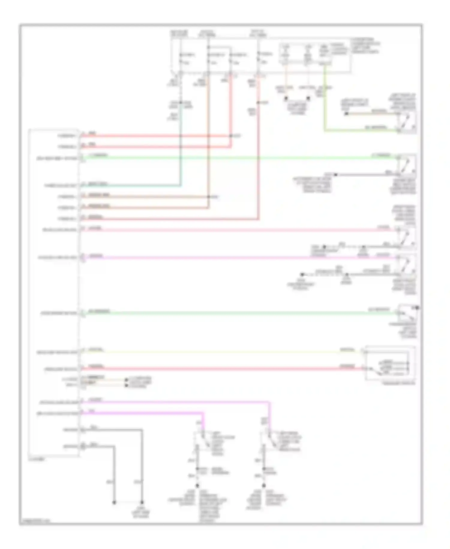 Dakota Dodge III facelift (2007-2011): Warning systems circuit