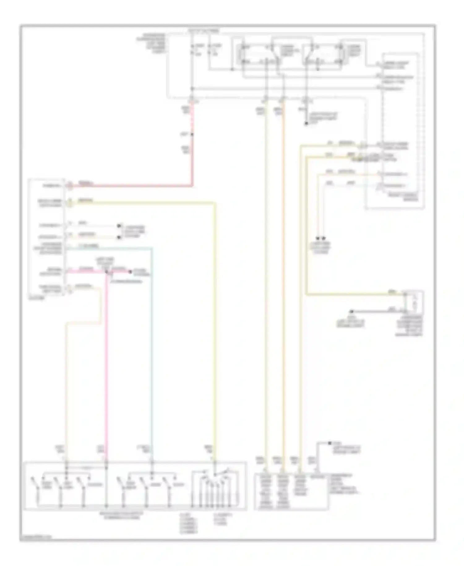 Dakota Dodge III facelift (2007-2011): Wiper/washer circuit