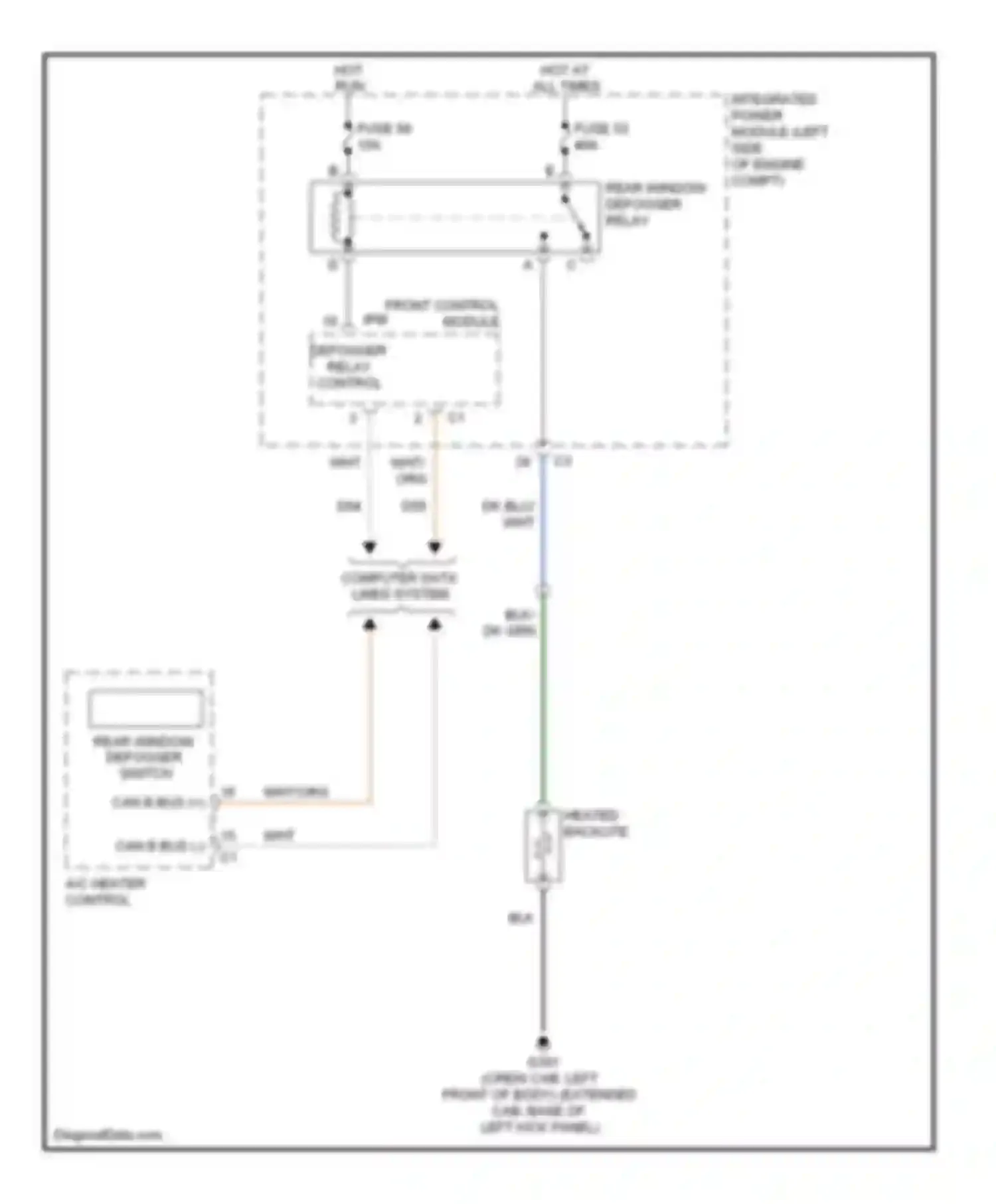 Wiring diagram front control module for Dodge Dakota III facelift (2007-2011) (4 of 13)