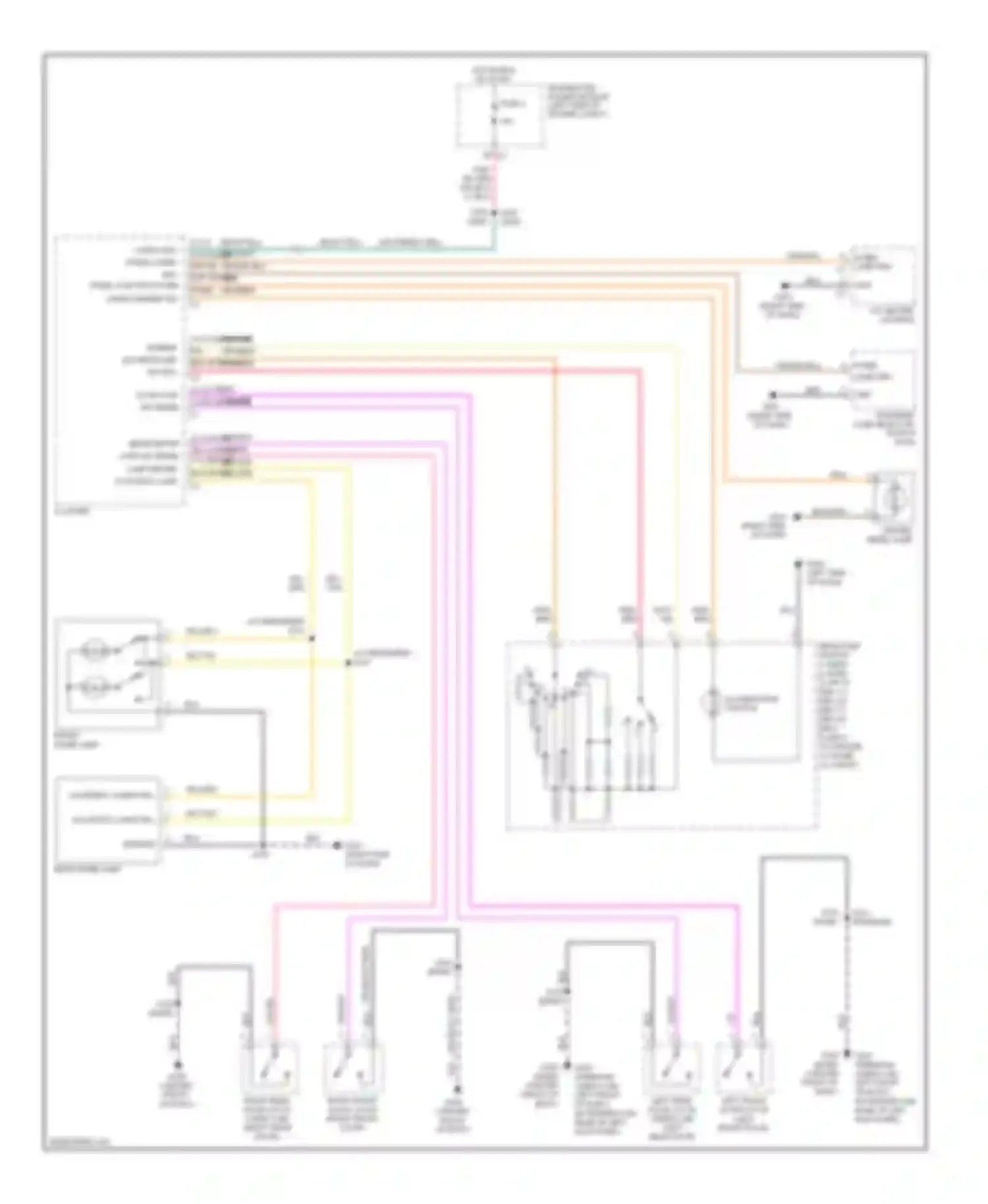 Wiring diagram headlamp switch 1) head for Dodge Dakota III facelift (2007-2011) (1 of 1)