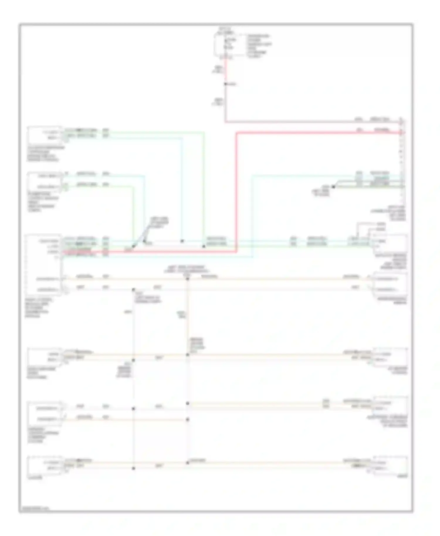 Wiring diagram inside rearview mirror for Dodge Dakota III facelift (2007-2011) (2 of 5)