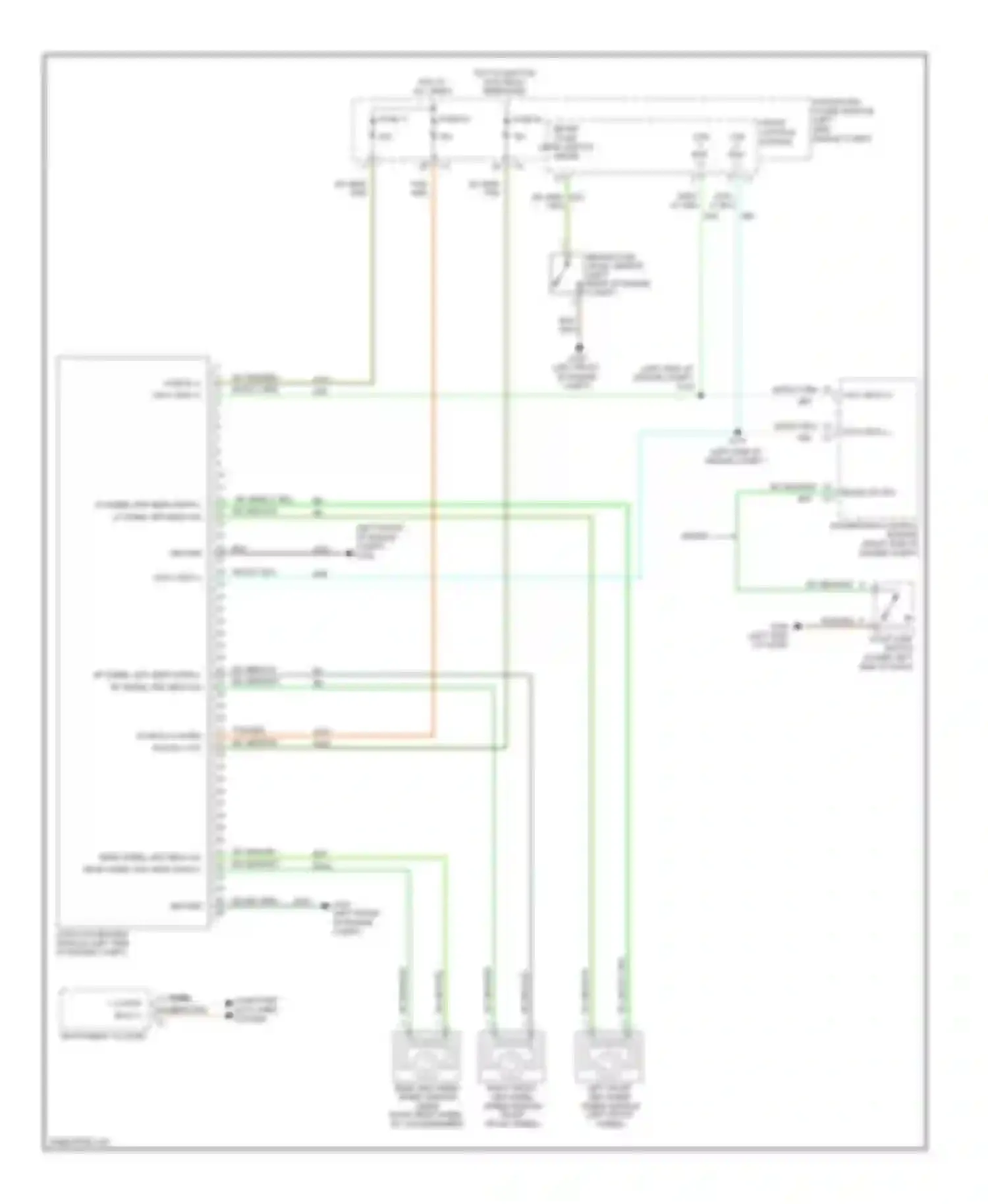 Wiring diagram integrated power module (left side of for Dodge Dakota III facelift (2007-2011) (1 of 2)