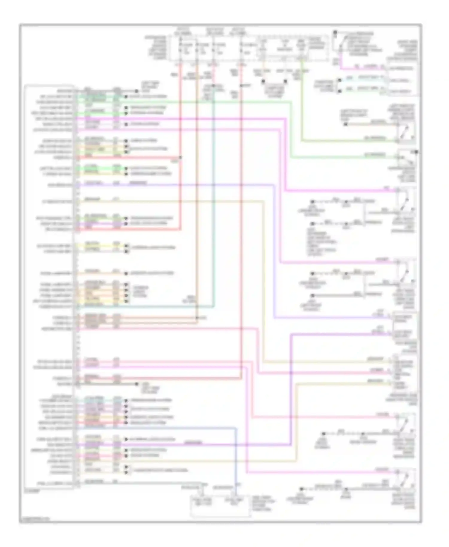 Wiring diagram left dr lock drv f wiper sw mux for Dodge Dakota III facelift (2007-2011) (1 of 1)