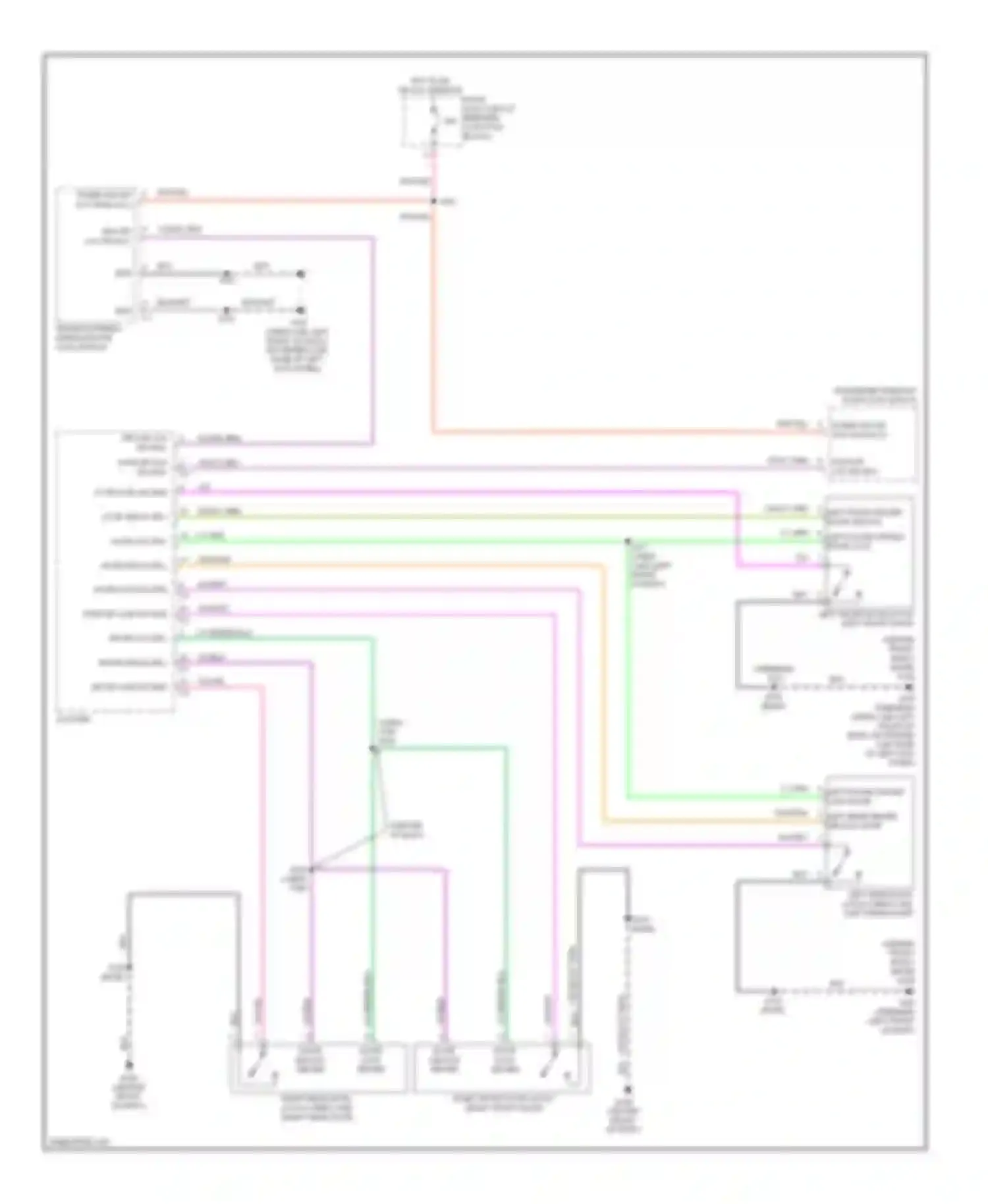 Wiring diagram pass dr ajar sw sns for Dodge Dakota III facelift (2007-2011) (2 of 3)