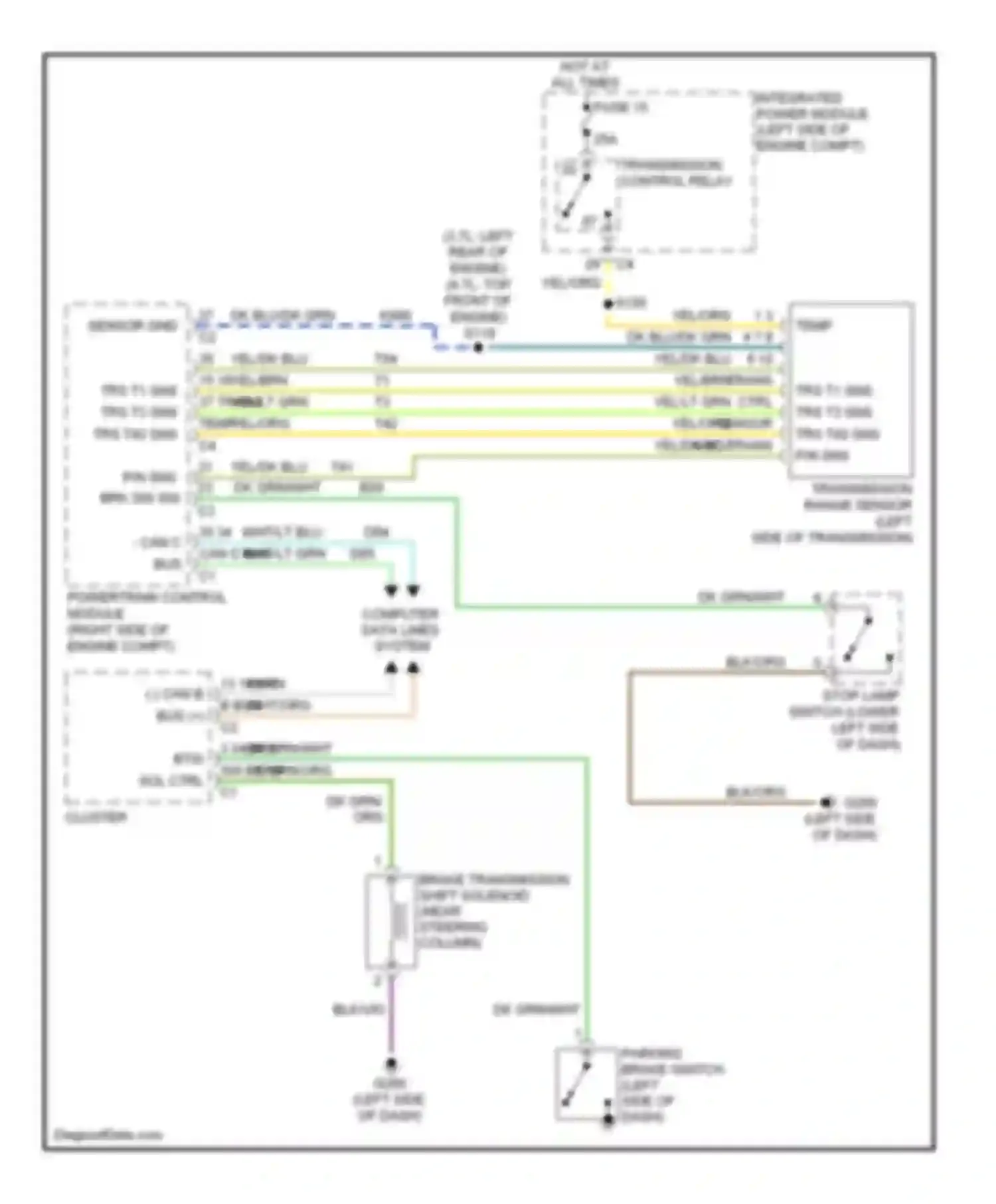 Wiring diagram sensor gnd for Dodge Dakota III facelift (2007-2011) (1 of 3)