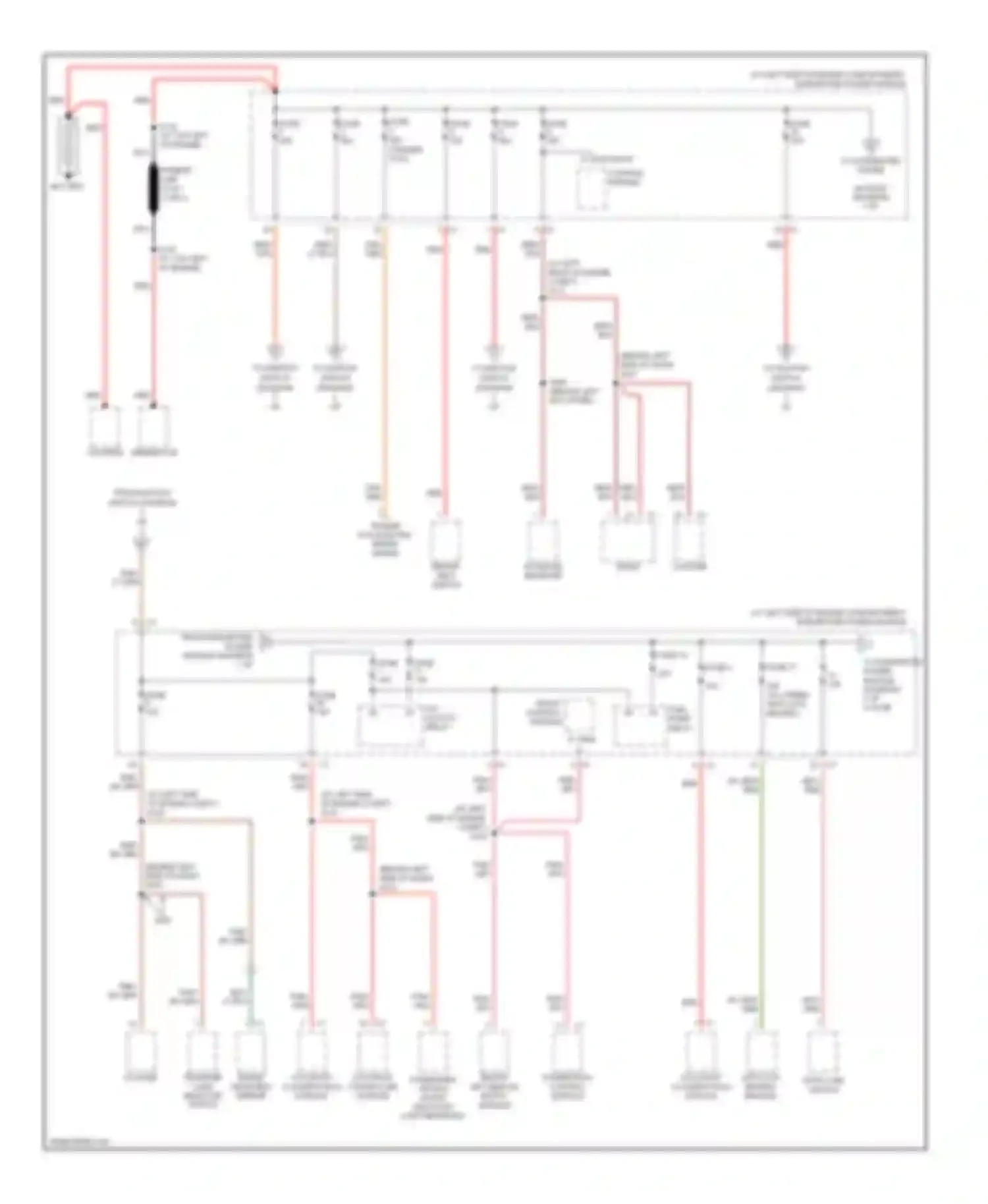 Dakota Dodge III (2004-2007): Power distribution circuit (1 of 3)
