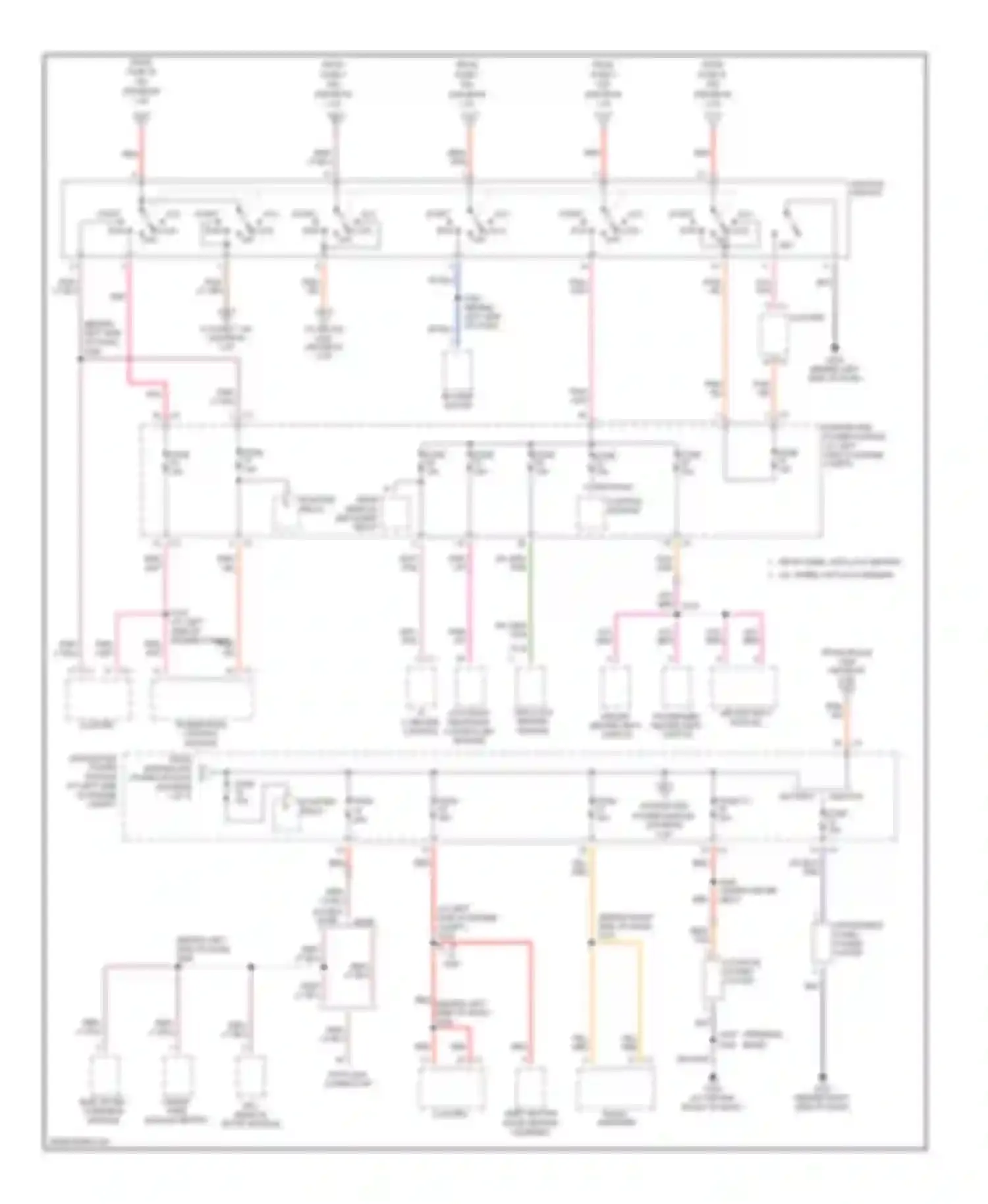 Dakota Dodge III (2004-2007): Power distribution circuit (2 of 3)