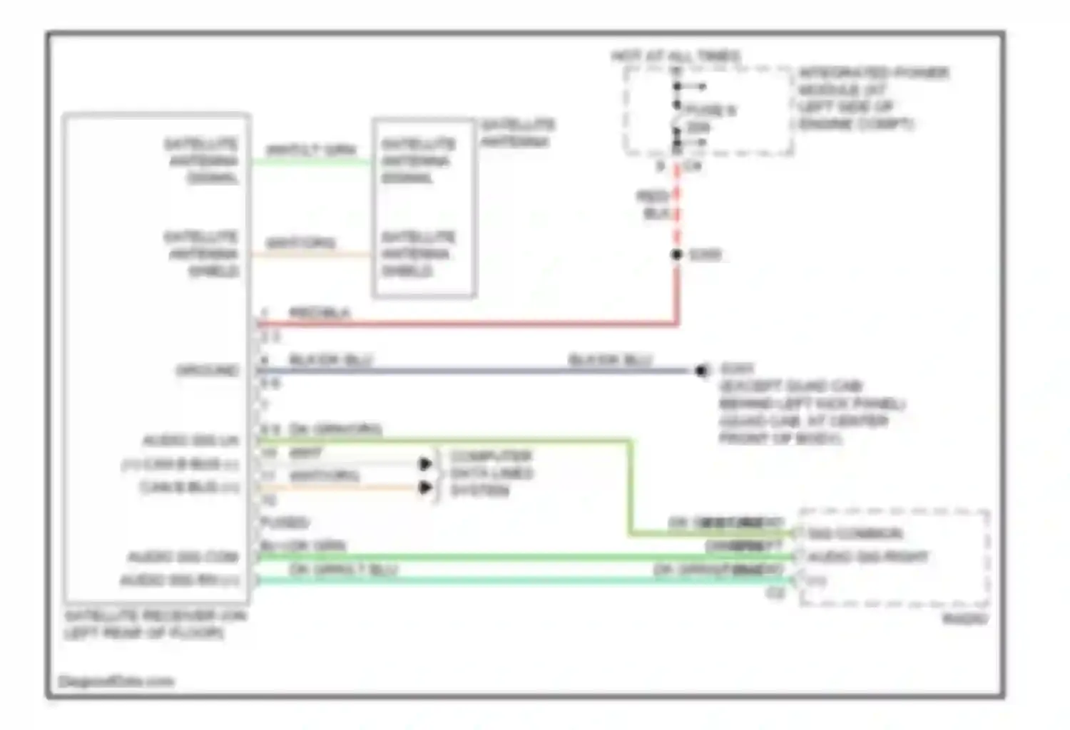 Wiring diagram computer data lines system for Dodge Dakota III (2004-2007) (15 of 19)