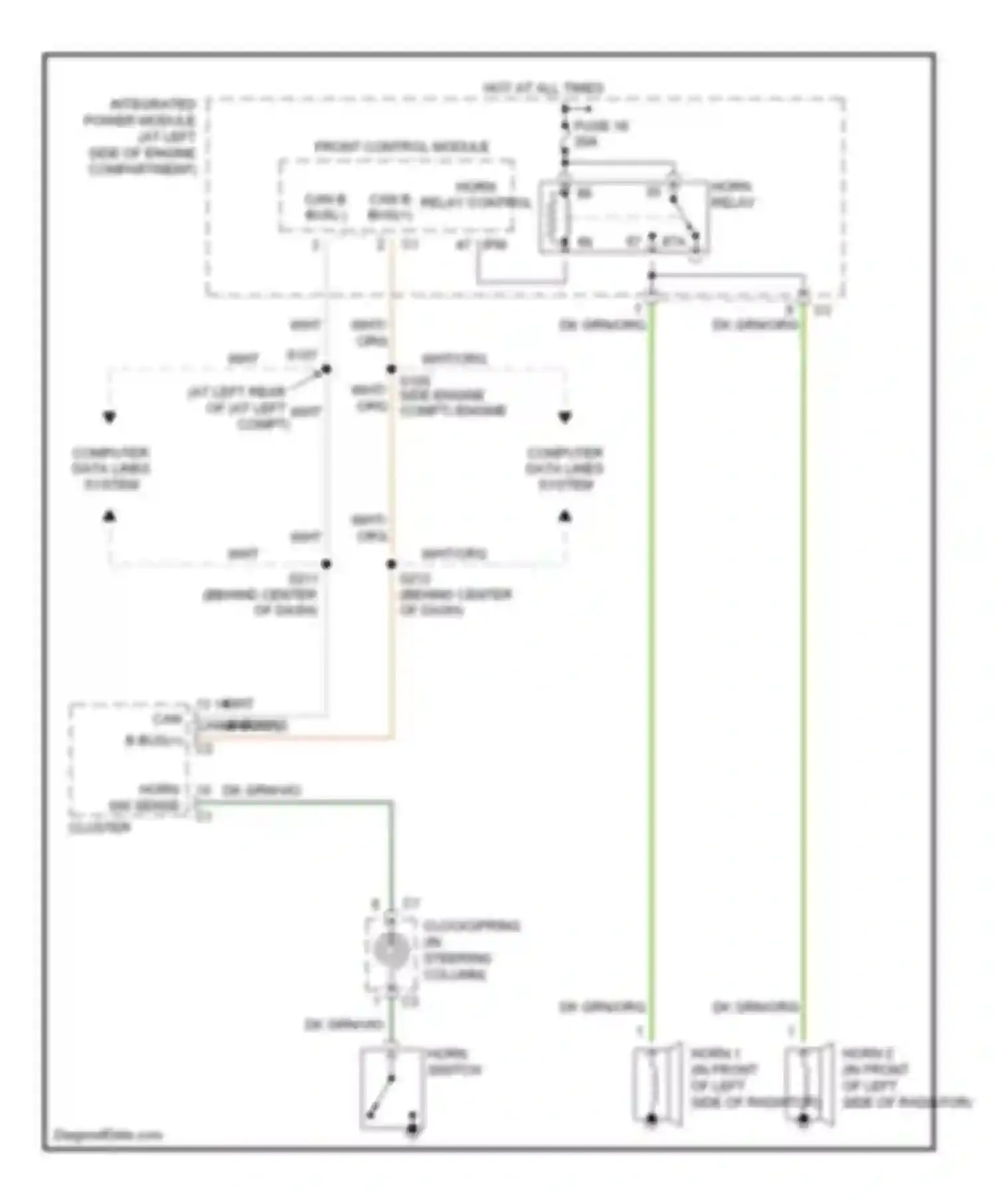 Wiring diagram fuse 16 for Dodge Dakota III (2004-2007) (2 of 2)
