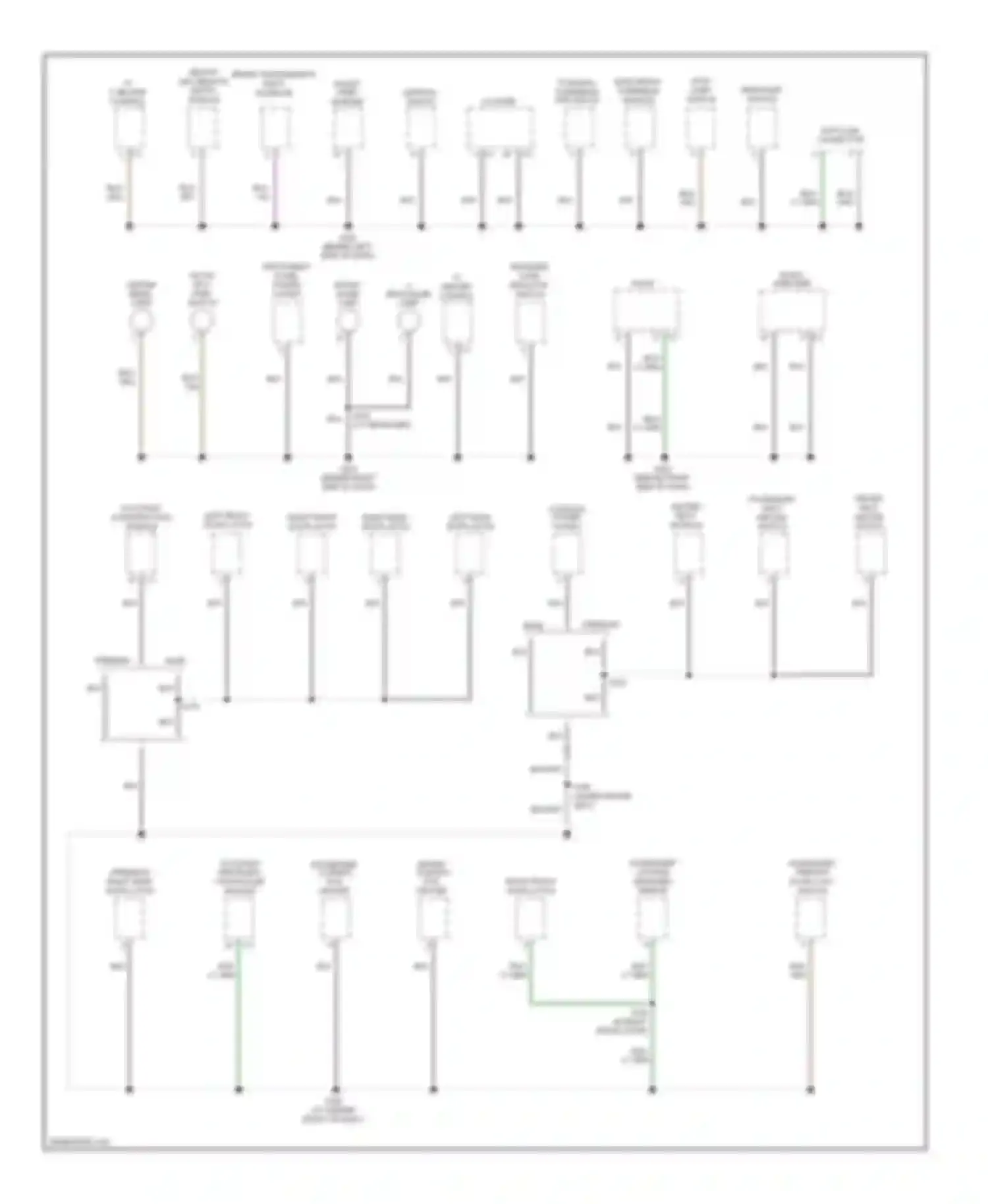 Wiring diagram left front door latch for Dodge Dakota III (2004-2007) (1 of 4)