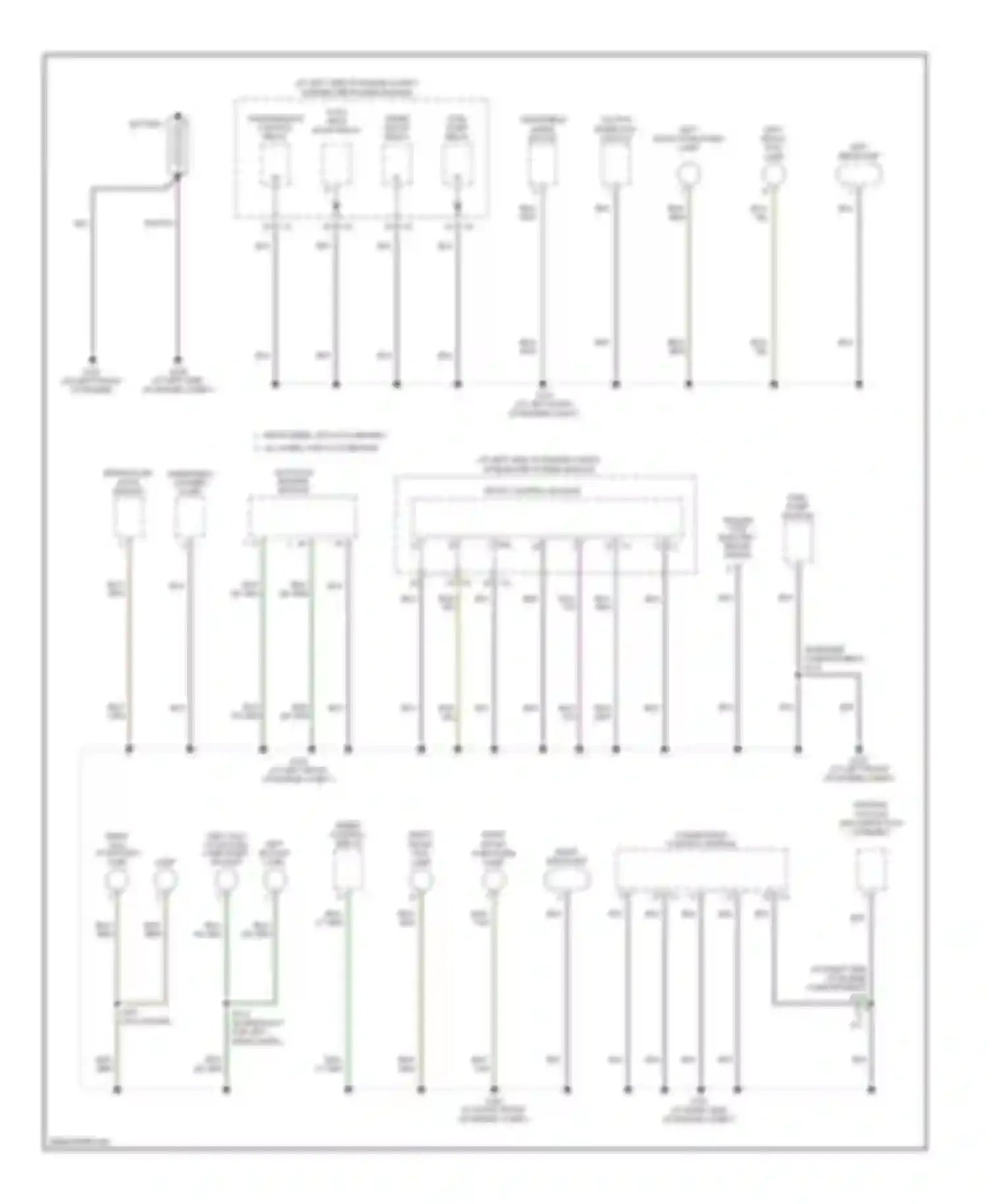 Wiring diagram left headlamp for Dodge Dakota III (2004-2007) (1 of 2)