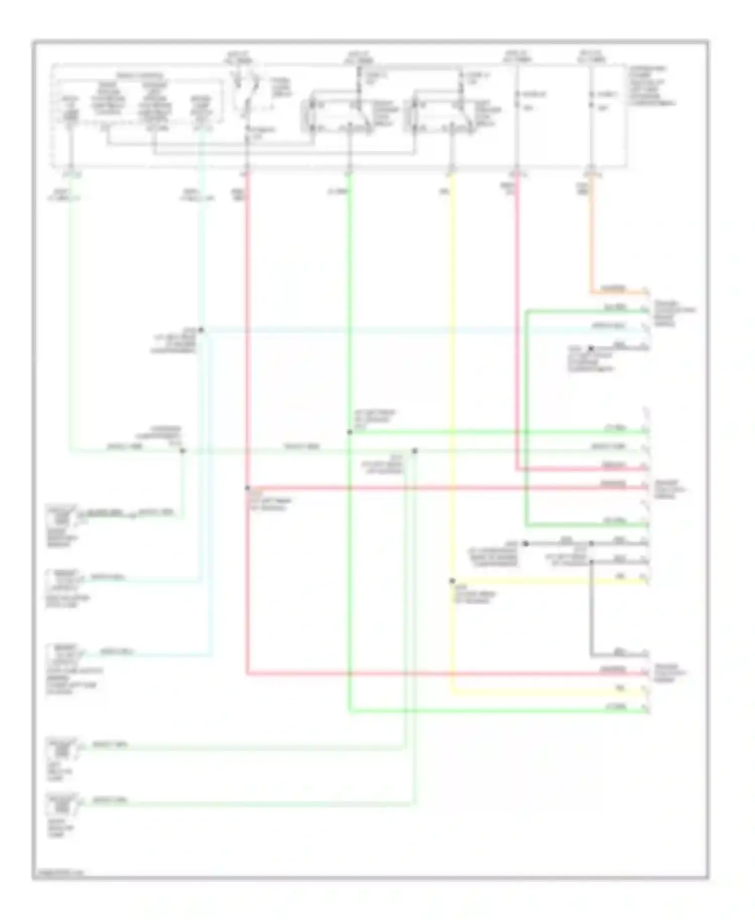 Wiring diagram left trailer tow relay for Dodge Dakota III (2004-2007) (2 of 2)