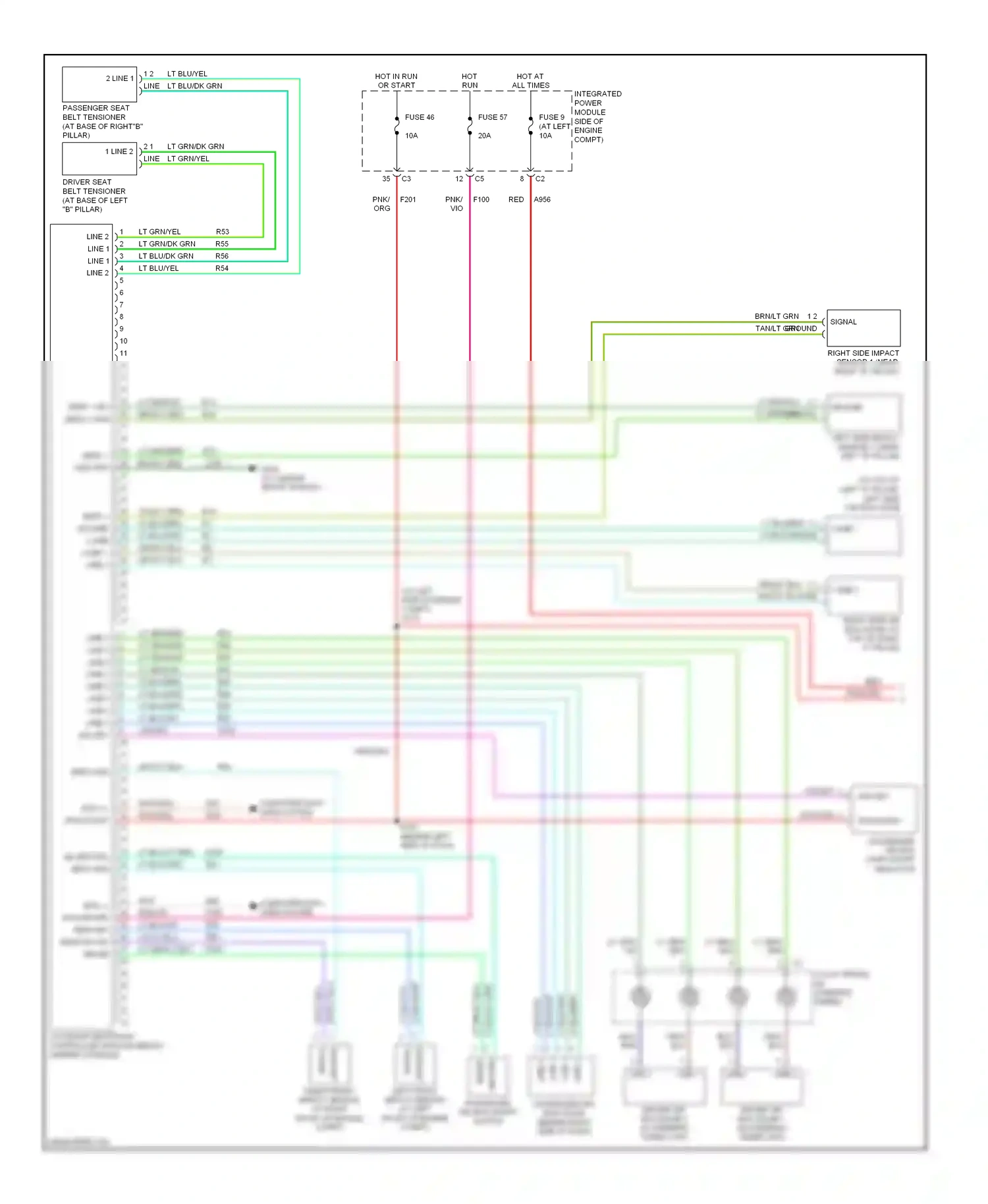 Dodge Dakota III (2004-2007) return wiring diagram  (1 of 1)