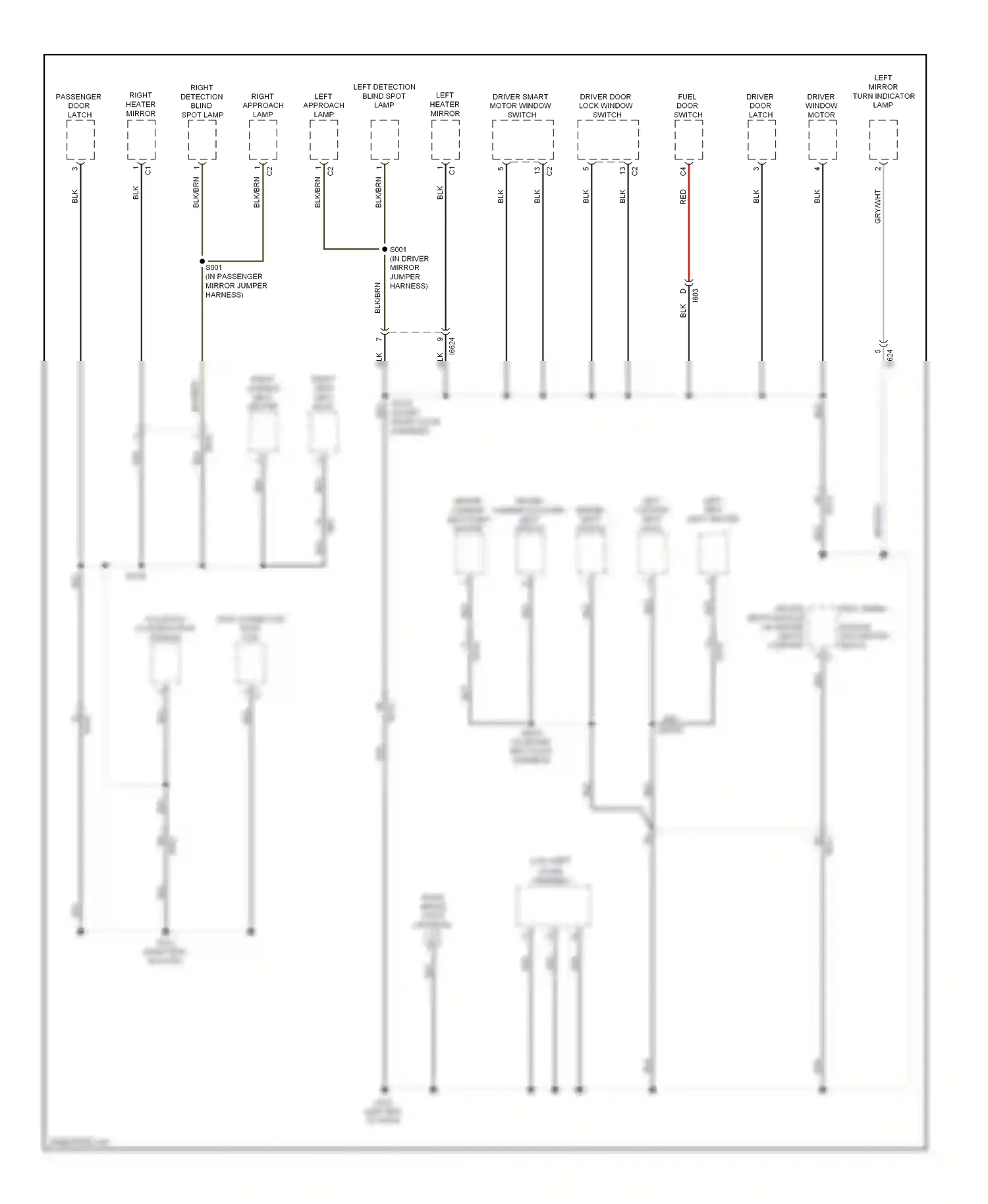 Dodge Dart PF (2012-2016) (2.0l) shift lever assembly wiring diagram  (1 of 1)
