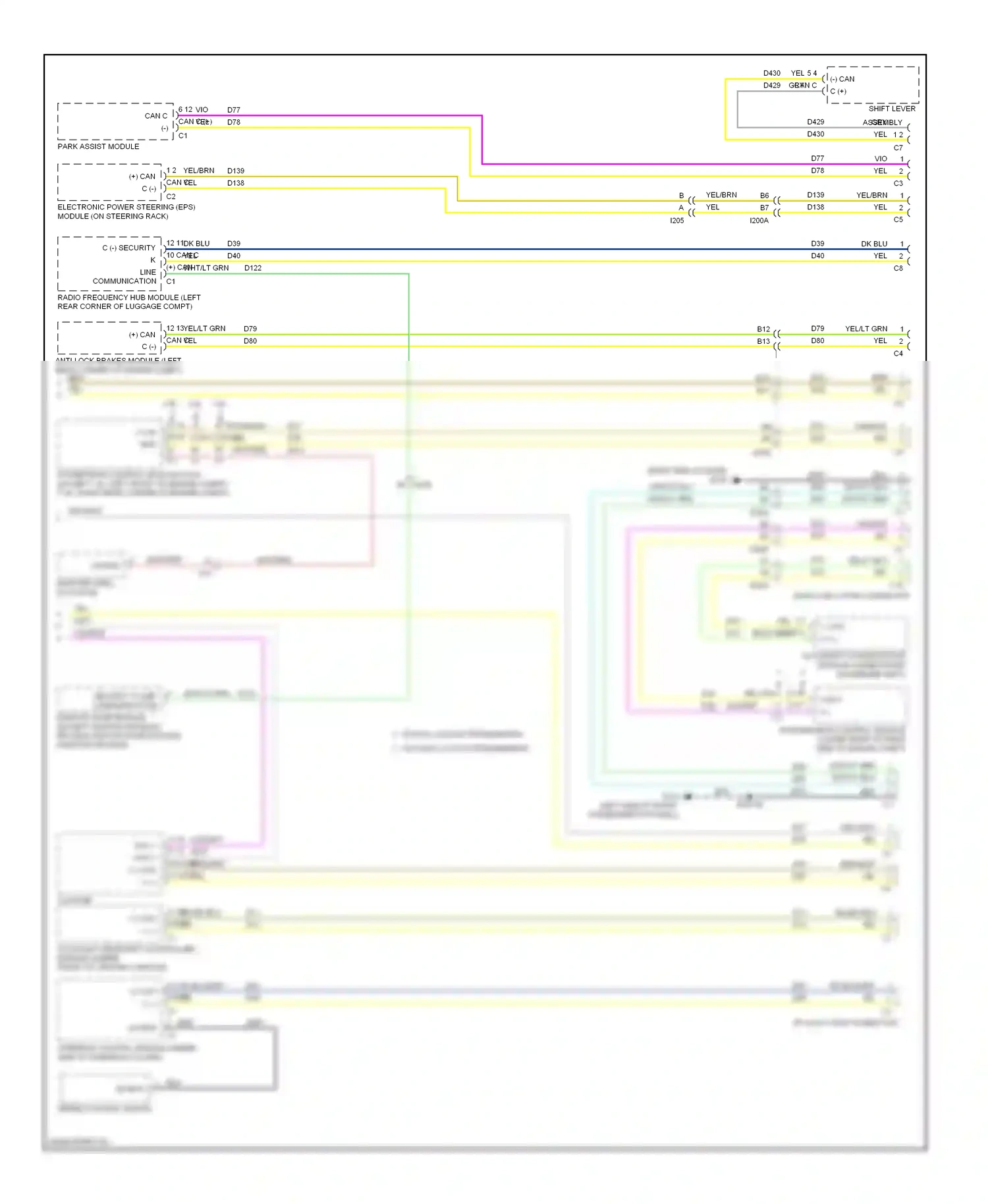 Dodge Dart PF (2012-2016) communication wiring diagram  (1 of 1)