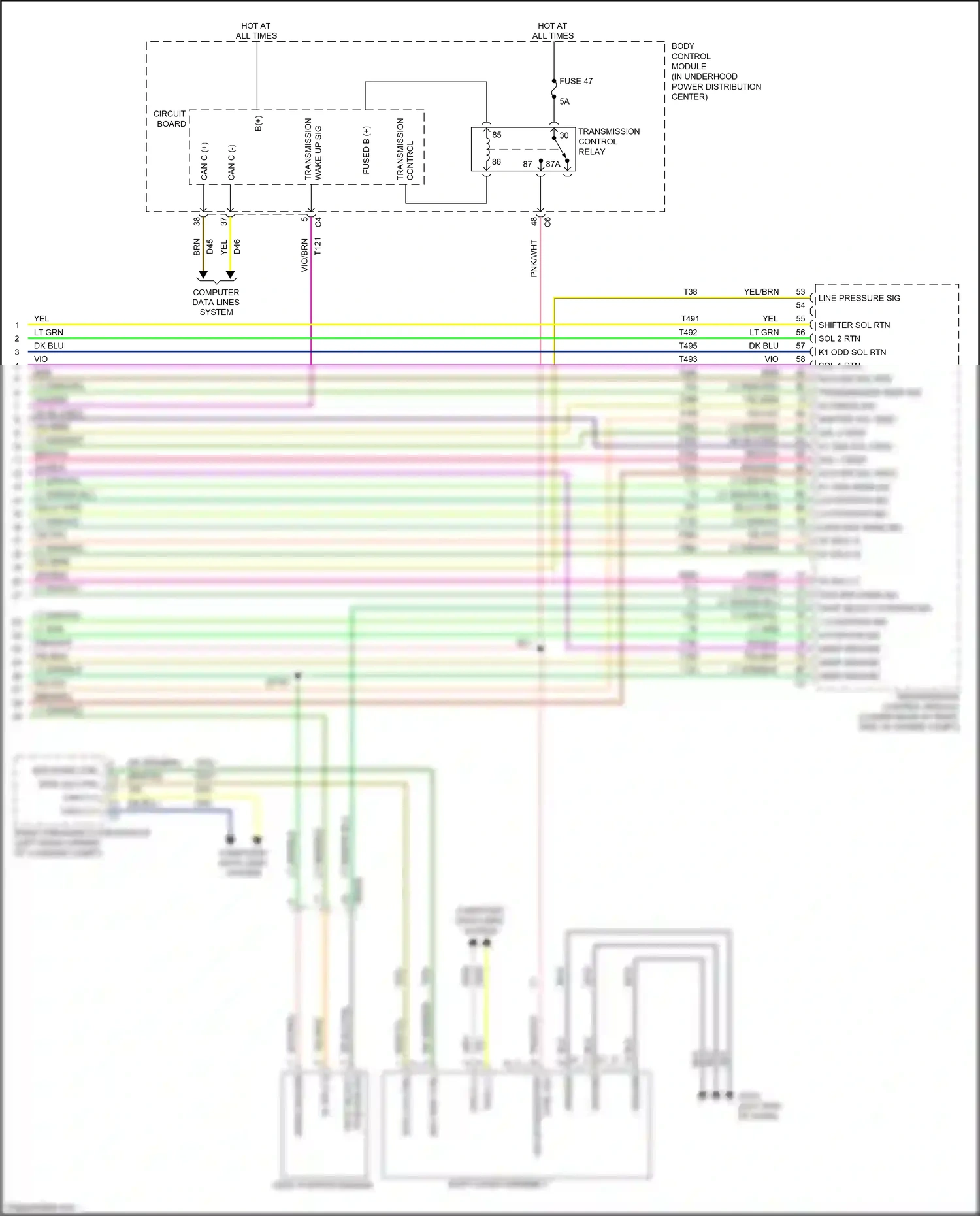 Dodge Dart PF (2012-2016) control wiring diagram  (1 of 1)