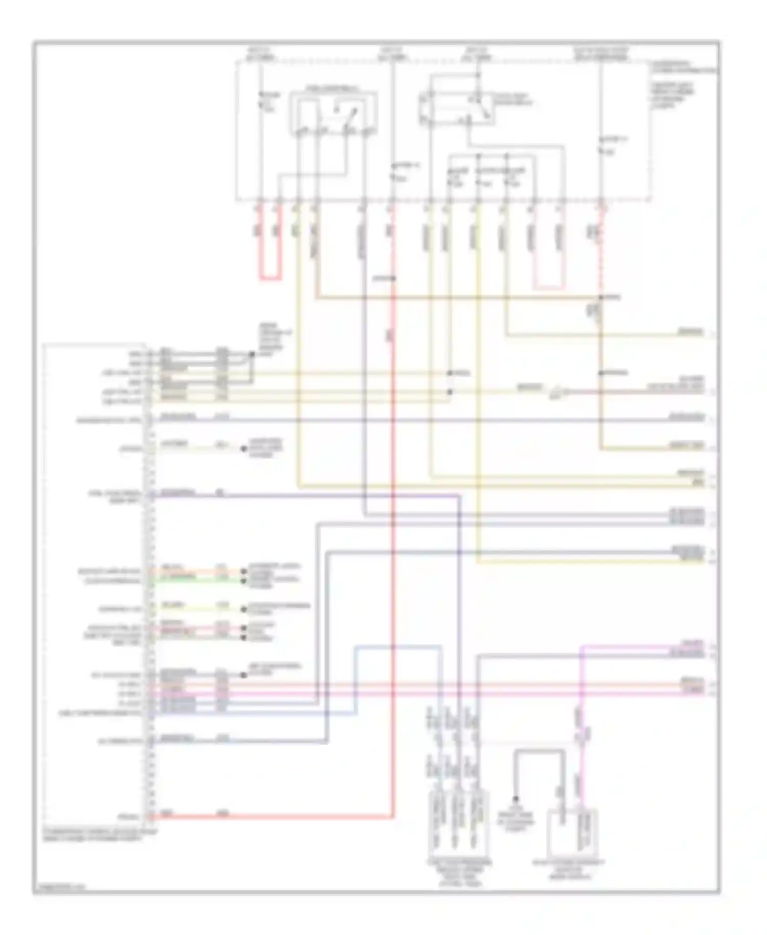 Wiring diagram cooling fans system for Dodge Dart PF (2012-2016) (1 of 4)
