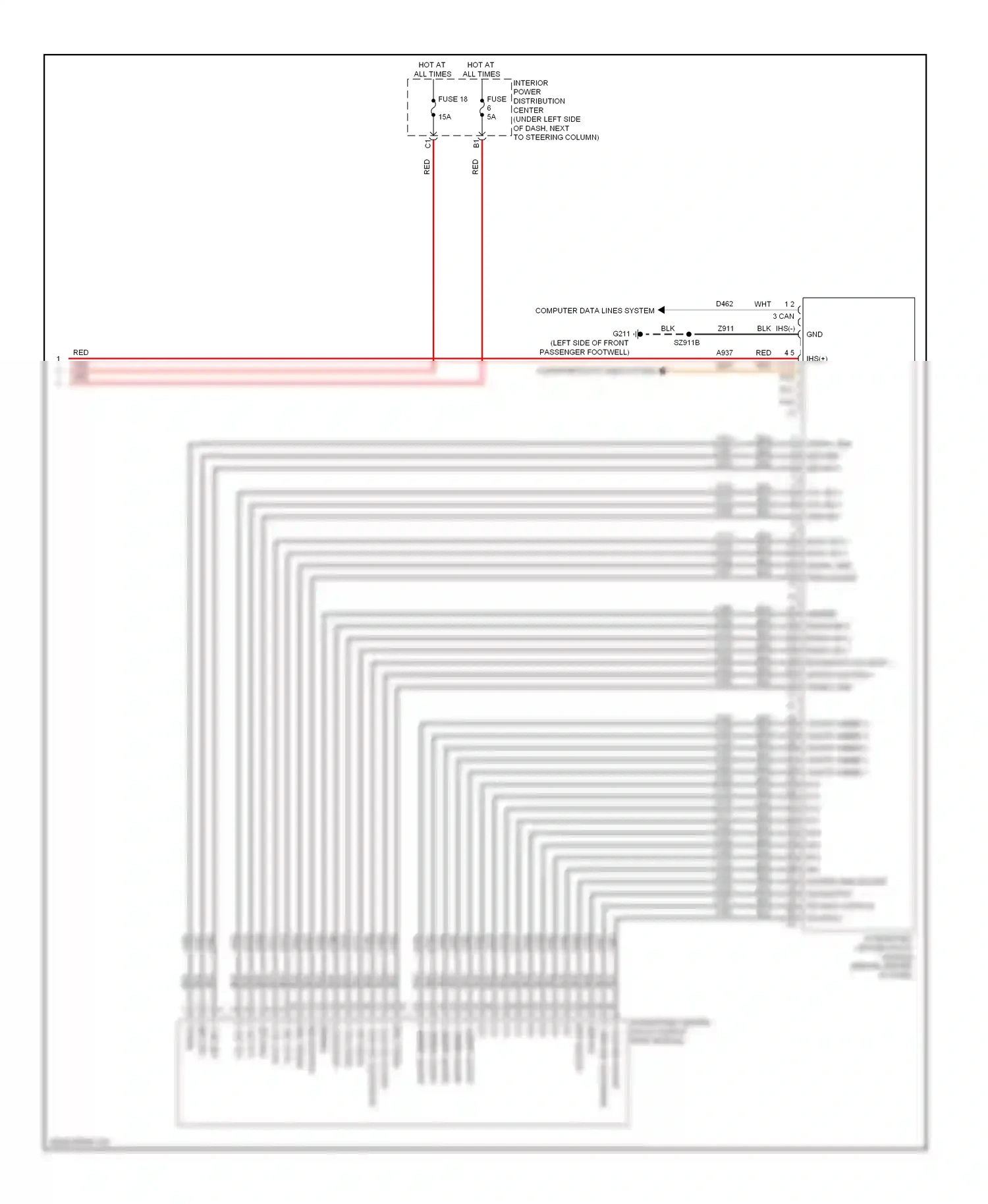 Dodge Dart PF (2012-2016) dimmer wiring diagram  (1 of 6)