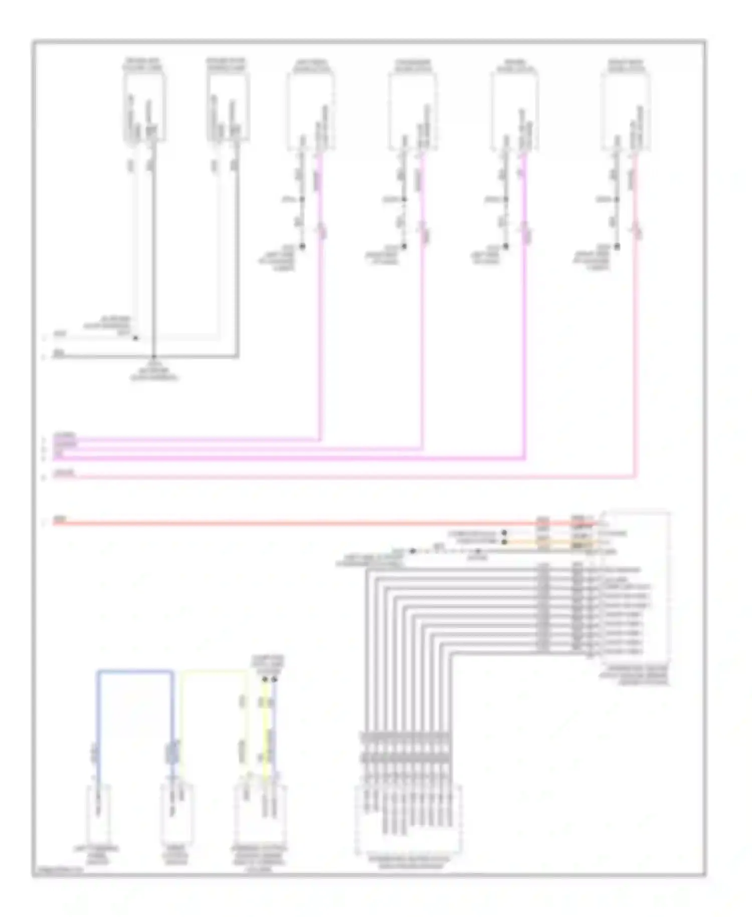 Wiring diagram left steering wheel switch for Dodge Dart PF (2012-2016)