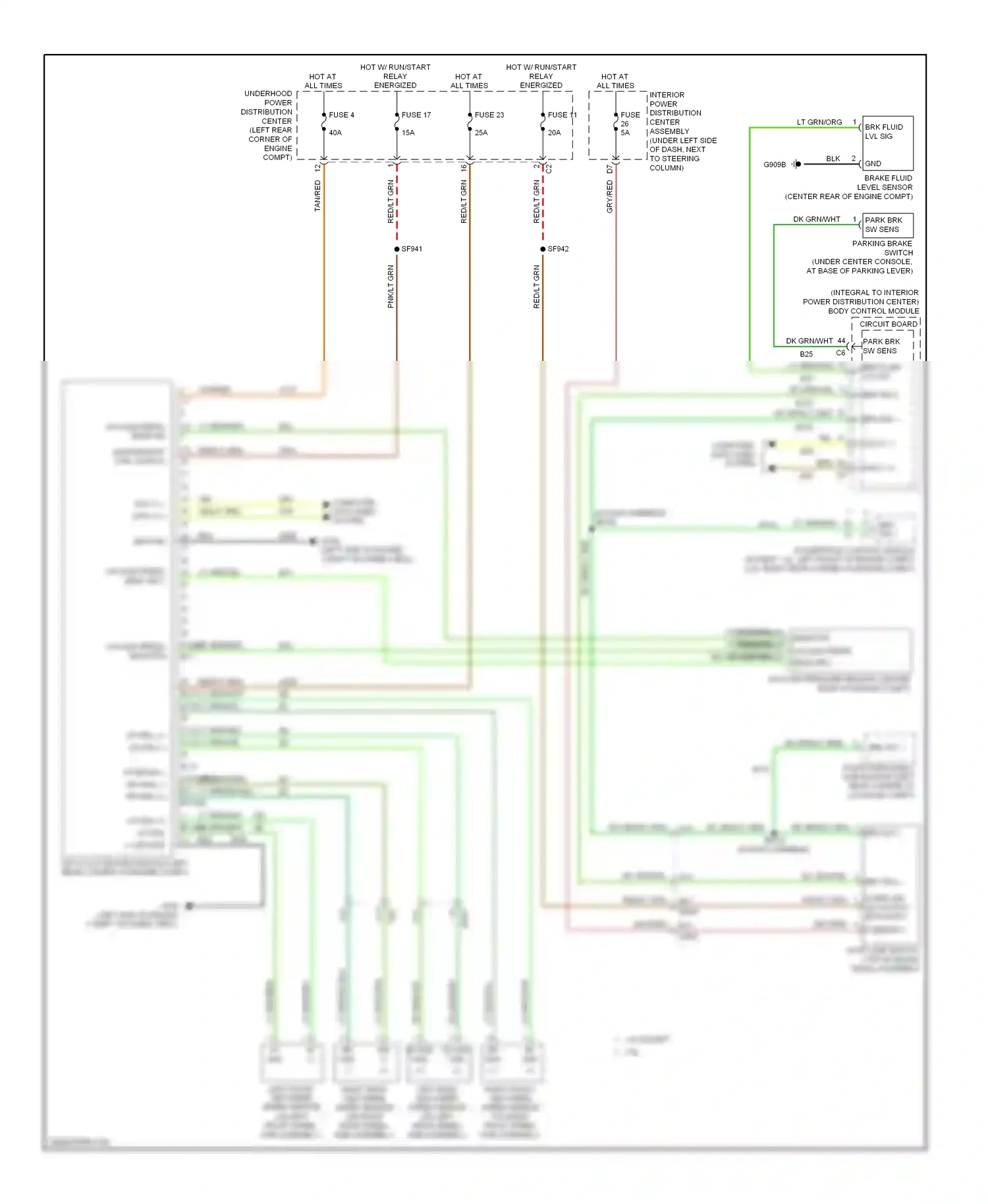 Dodge Dart PF (2012-2016) ground wiring diagram  (11 of 16)