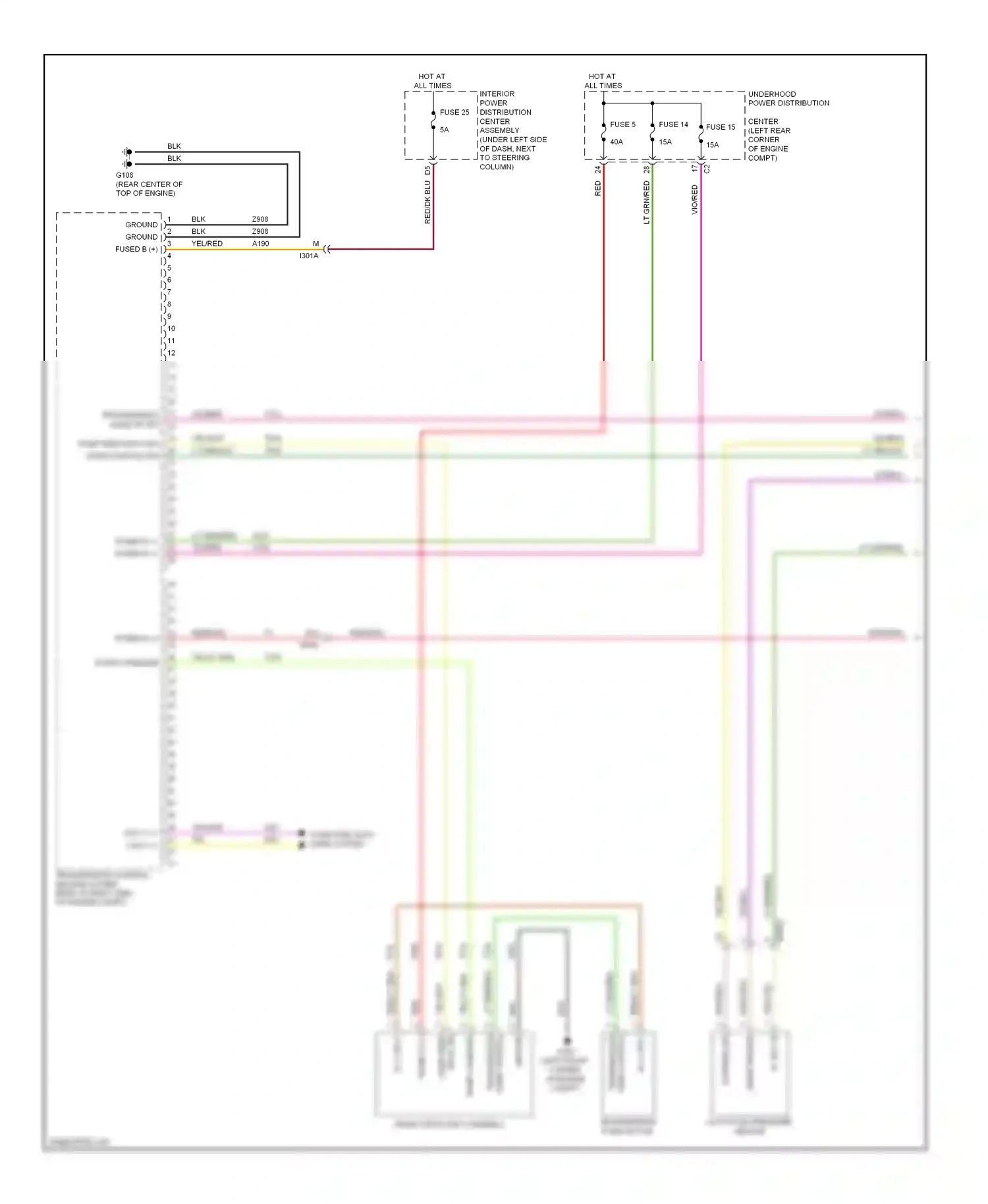 Dodge Dart PF (2012-2016) ground wiring diagram  (14 of 16)