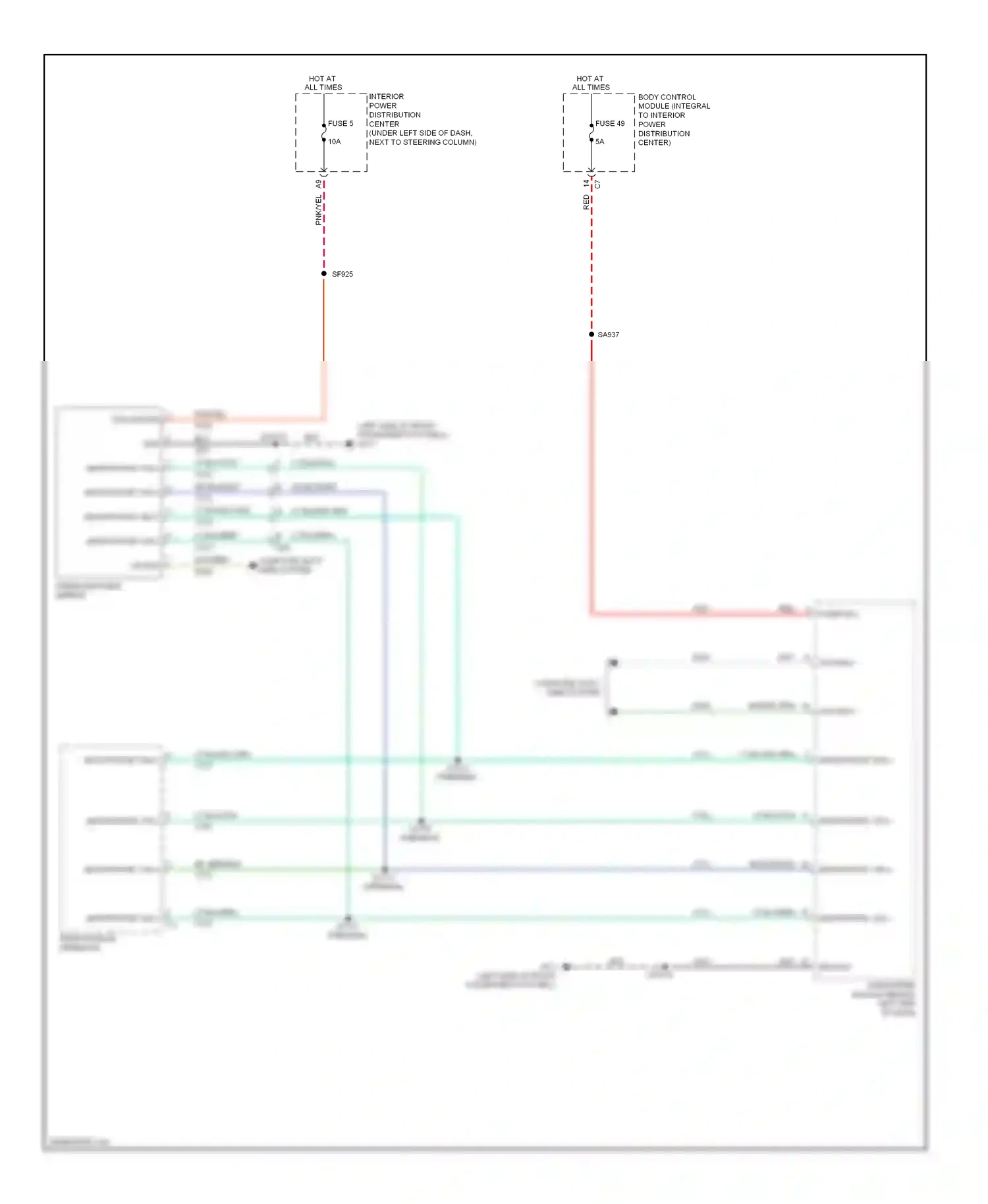 Dodge Dart PF (2012-2016) ground wiring diagram  (1 of 16)
