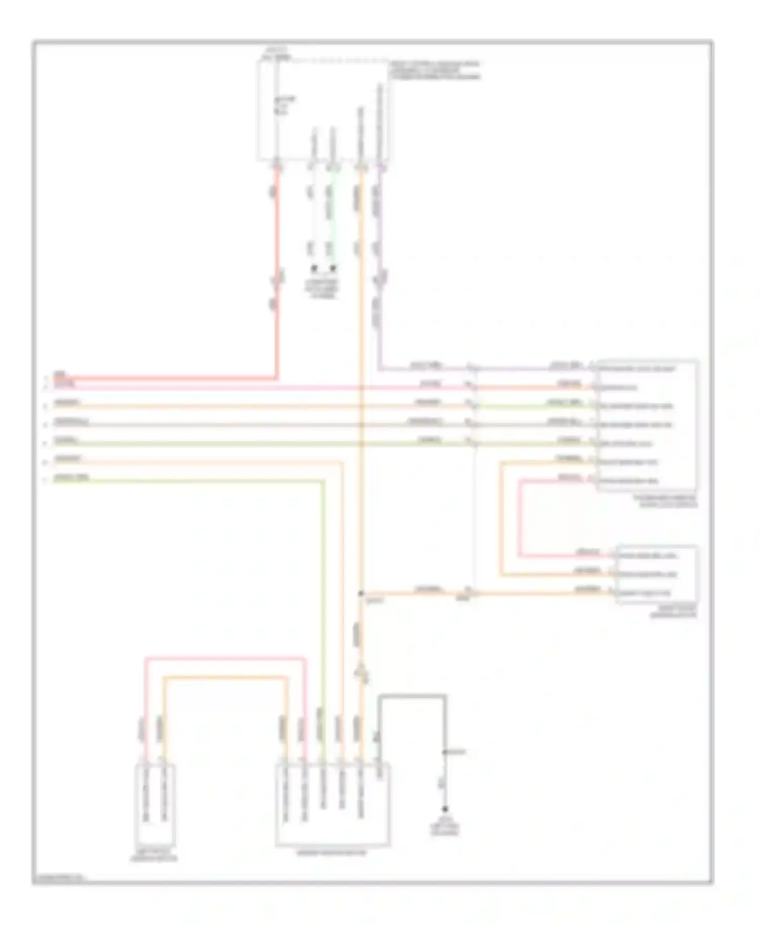 Wiring diagram right front window motor for Dodge Dart PF (2012-2016)