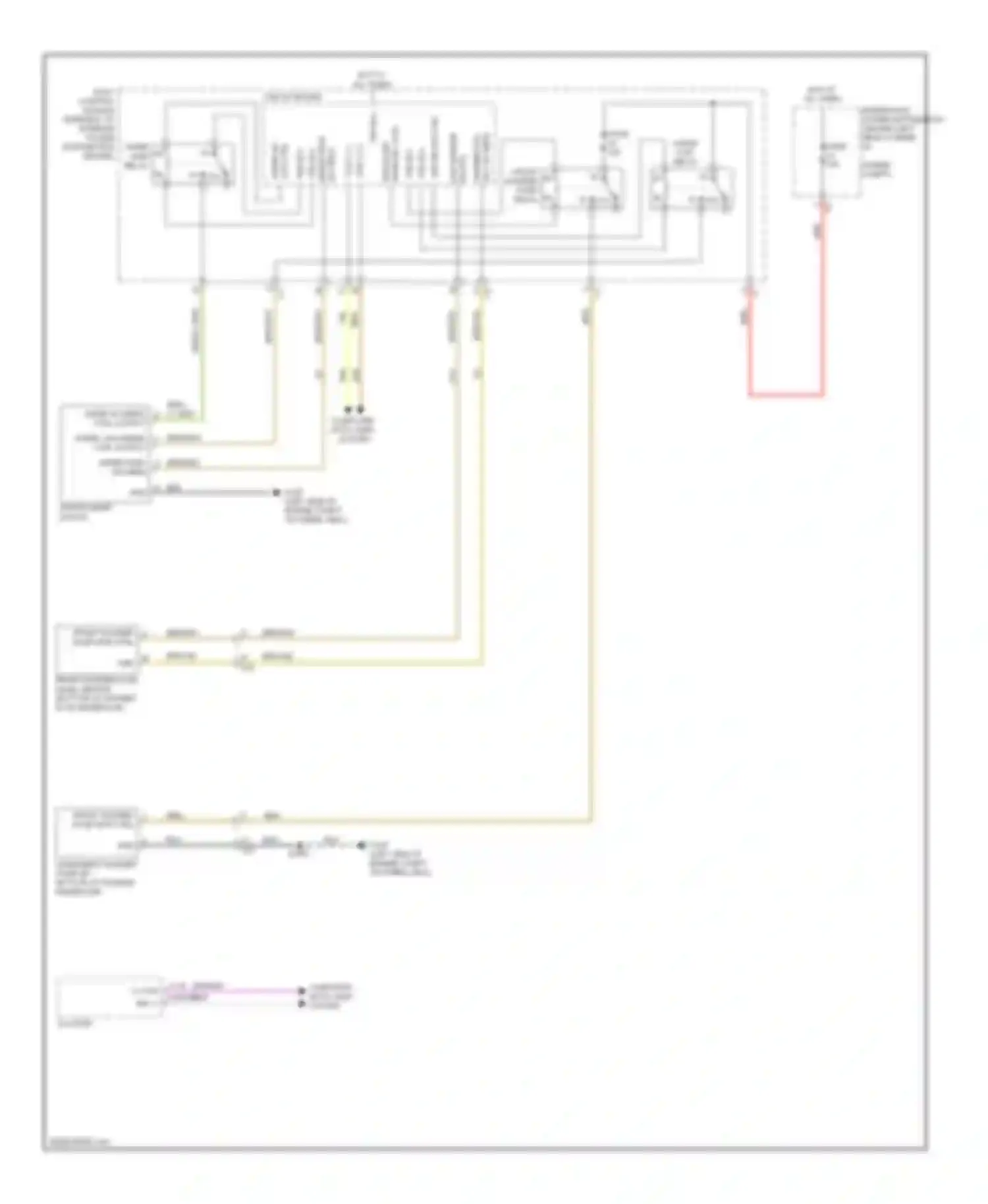 Wiring diagram front washer pump relay for Dodge Dart PF (2012-2016)