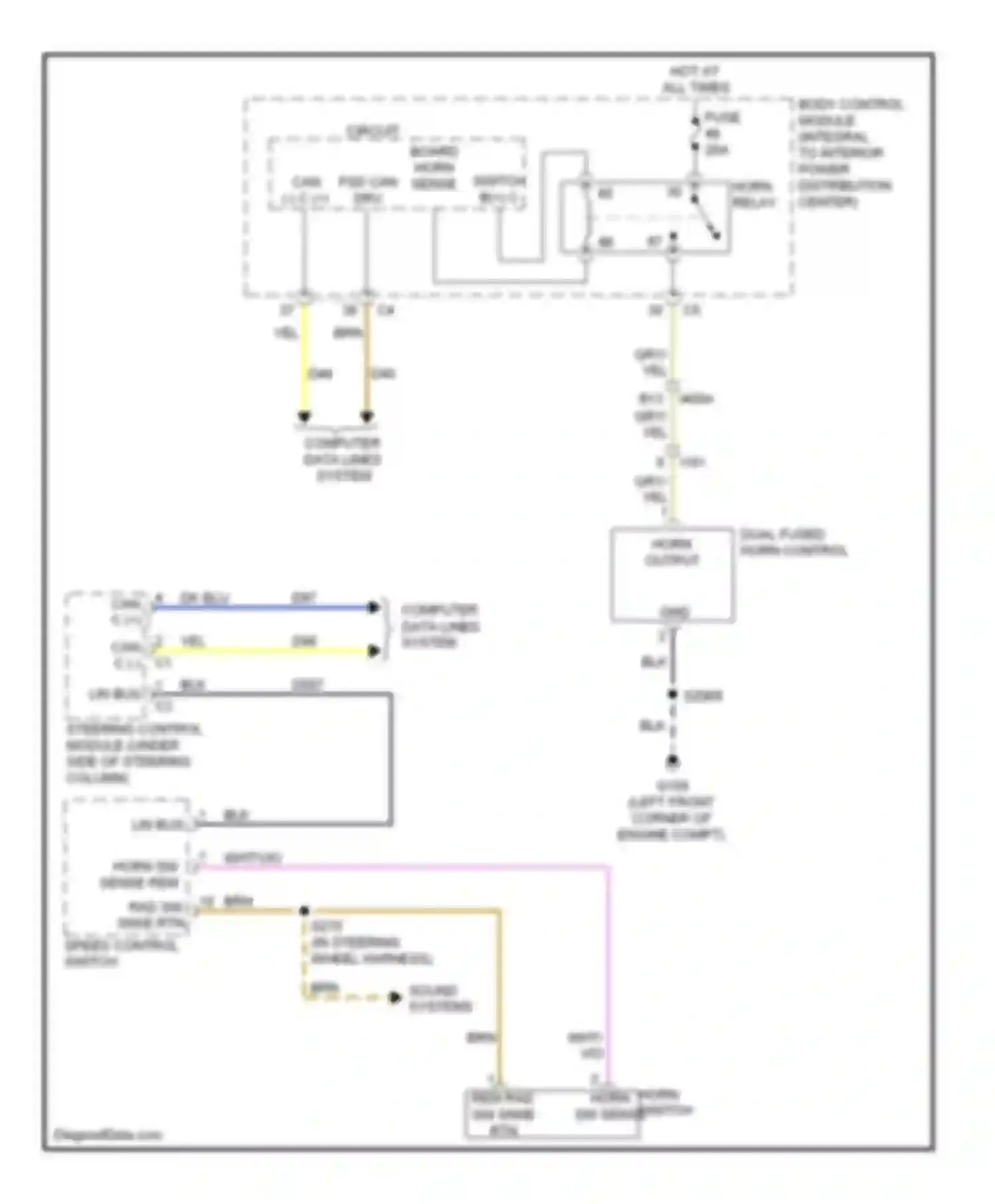 Wiring diagram gry for Dodge Dart PF (2012-2016)