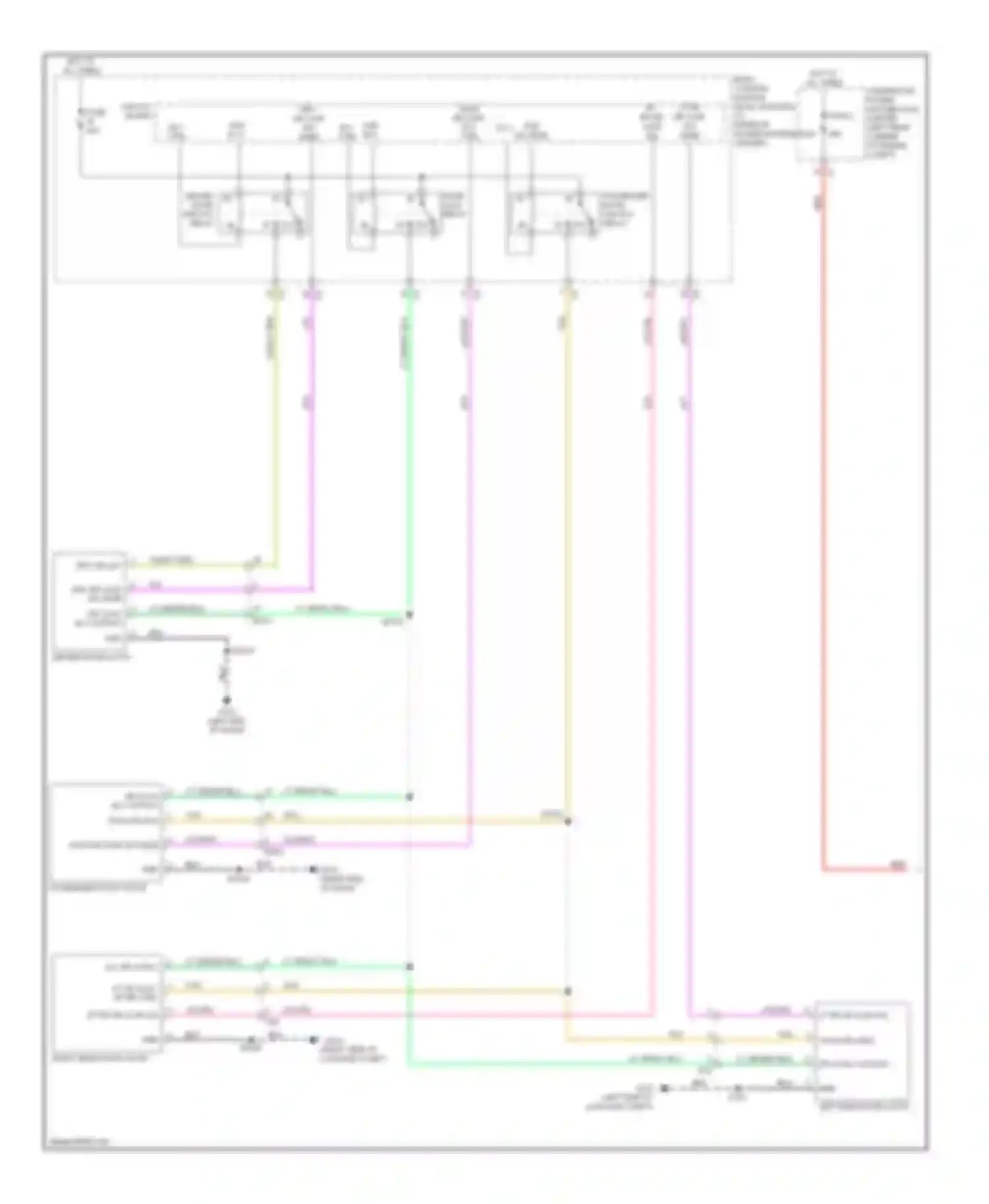 Wiring diagram driver door unlock relay for Dodge Dart PF (2012-2016)