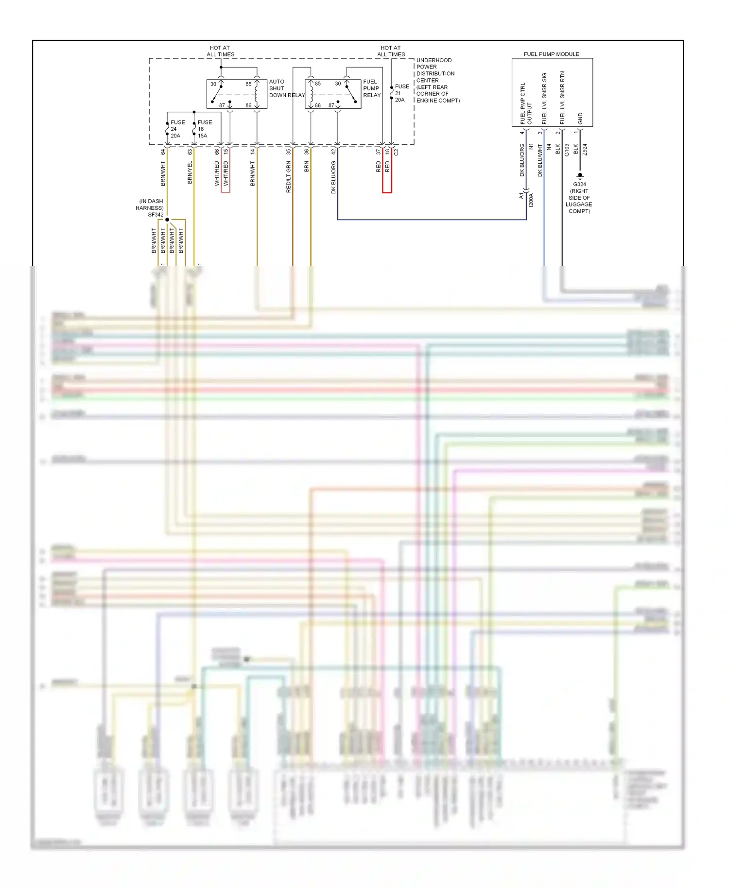 Dodge Dart PF (2012-2016) output wiring diagram  (3 of 4)