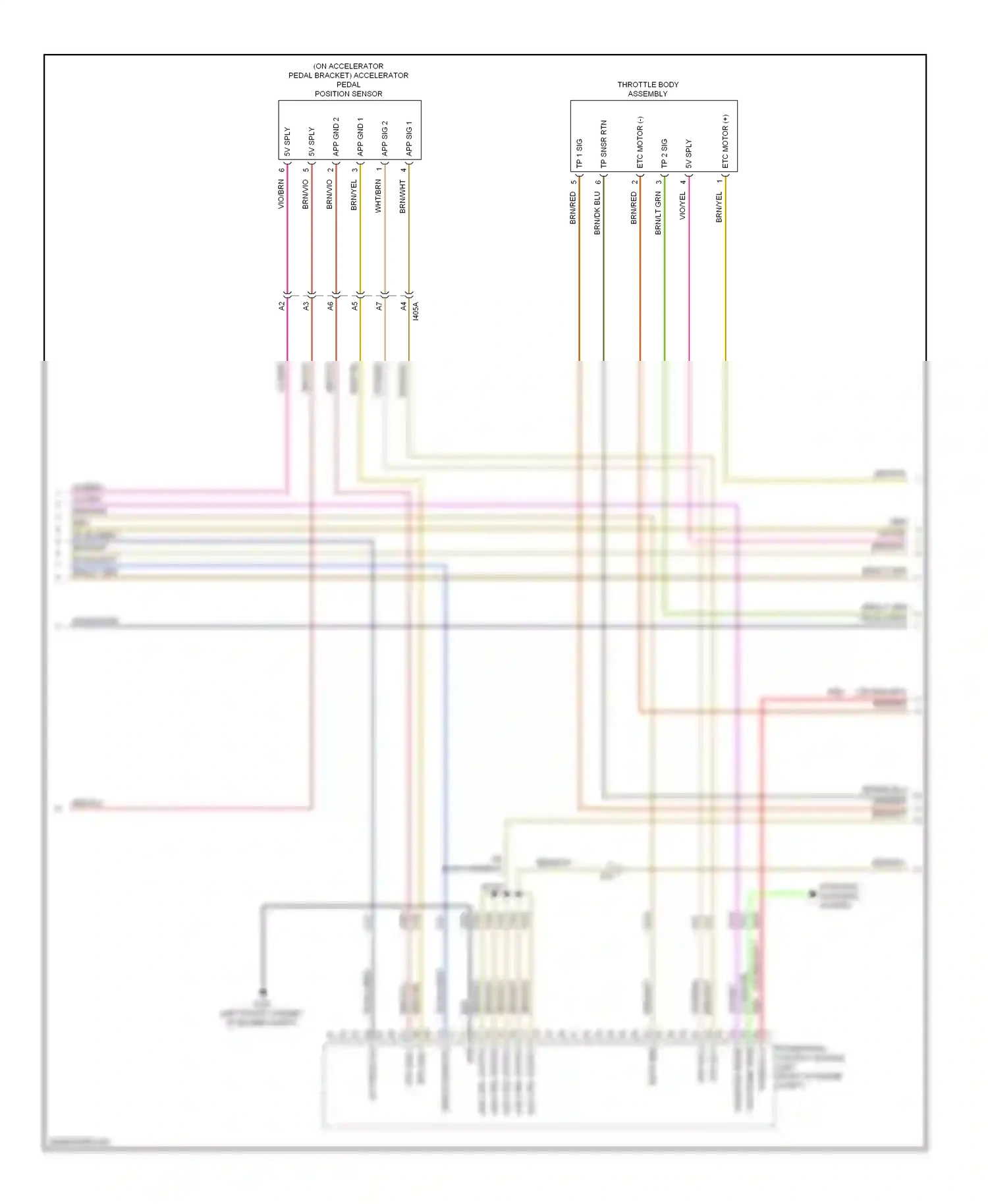 Dodge Dart PF (2012-2016) powertrain control module (left front of engine compt) wiring diagram  (6 of 8)