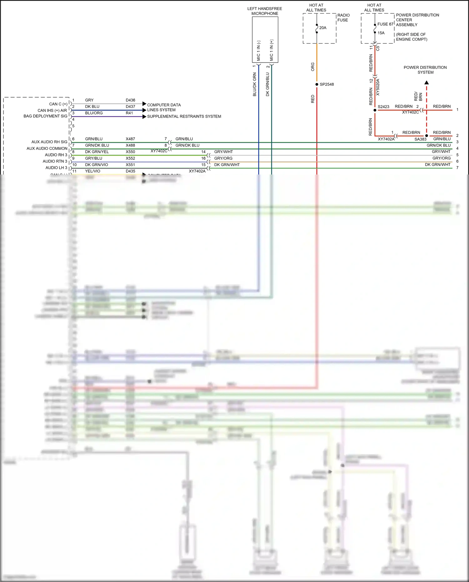 Dodge Durango SRT III facelift 2 (2020-2024) computer data lines system wiring diagram  (73 of 117)