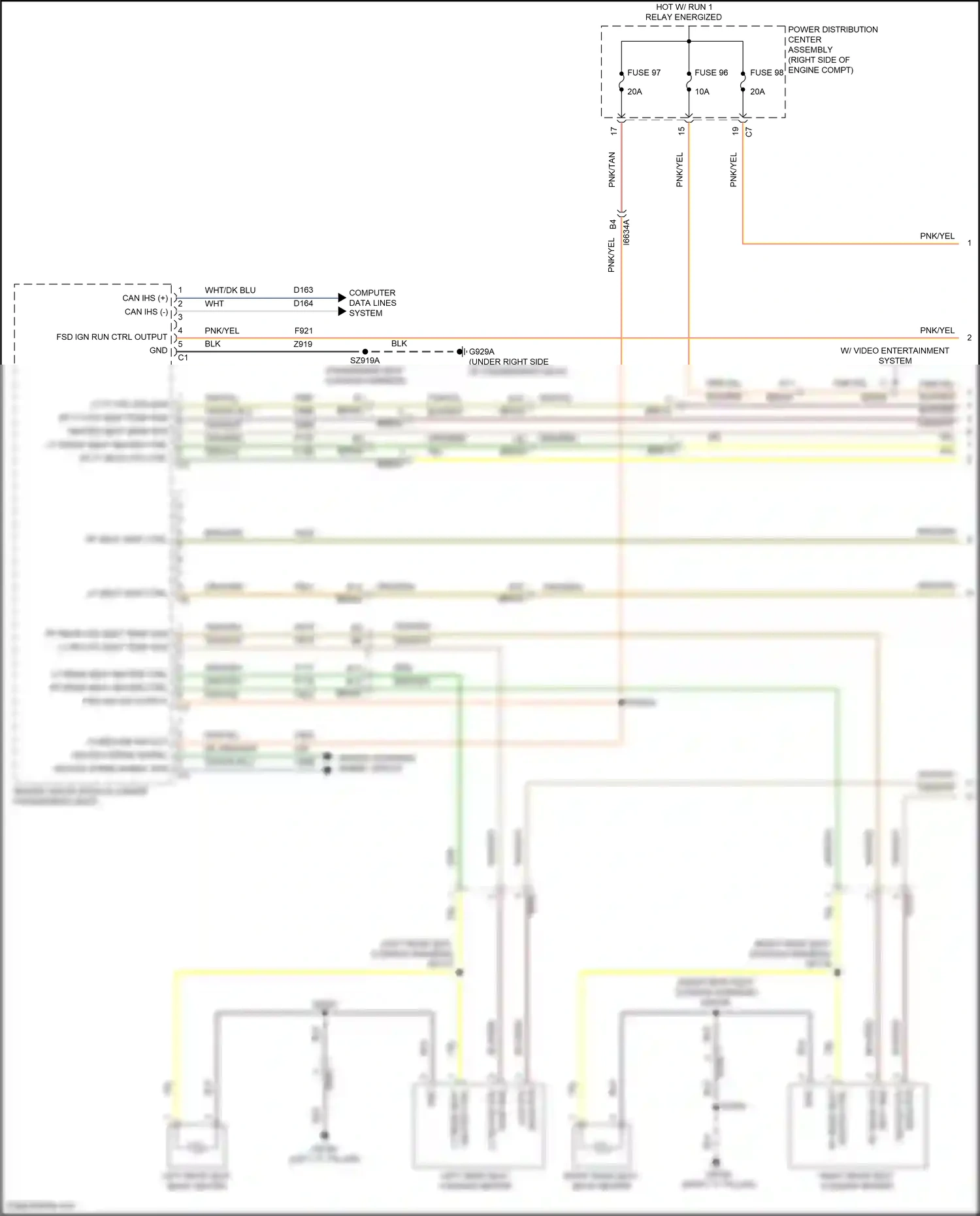 Dodge Durango SRT III facelift 2 (2020-2024) computer data lines system wiring diagram  (86 of 117)