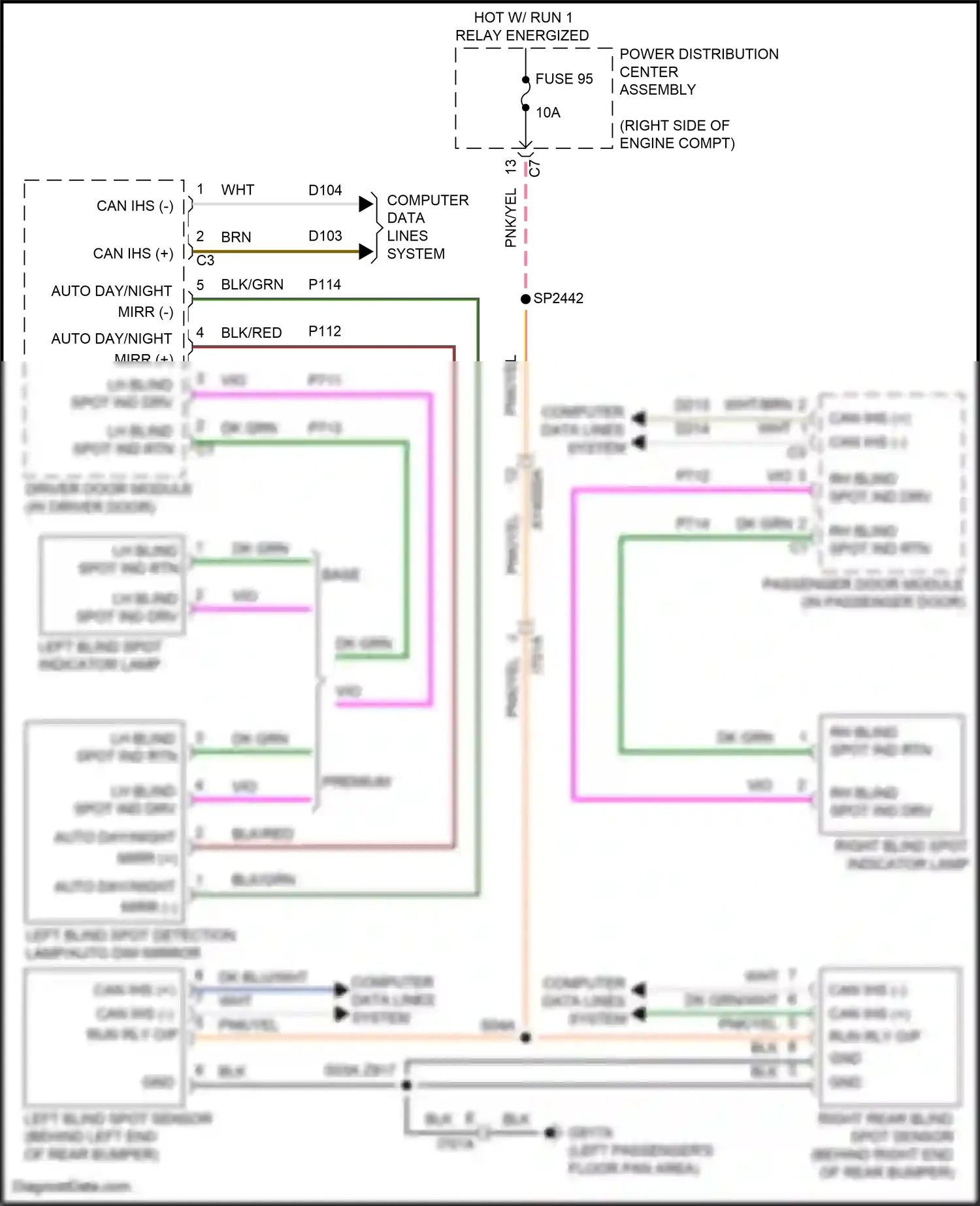Dodge Durango SRT III facelift 2 (2020-2024) computer data lines system wiring diagram  (51 of 117)