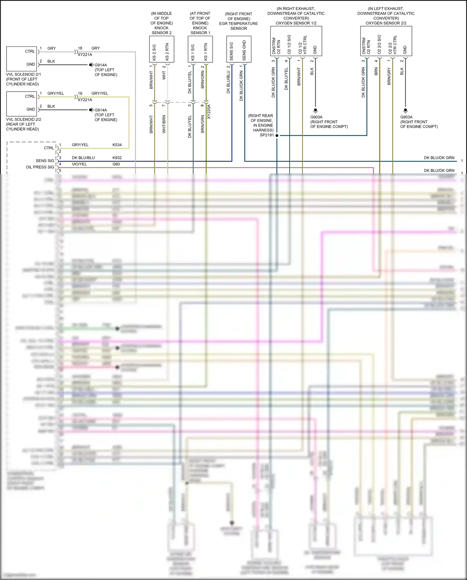 Dodge Durango SRT III facelift 2 (2020-2024) engine coolant temperature sensor wiring diagram  (3 of 5)