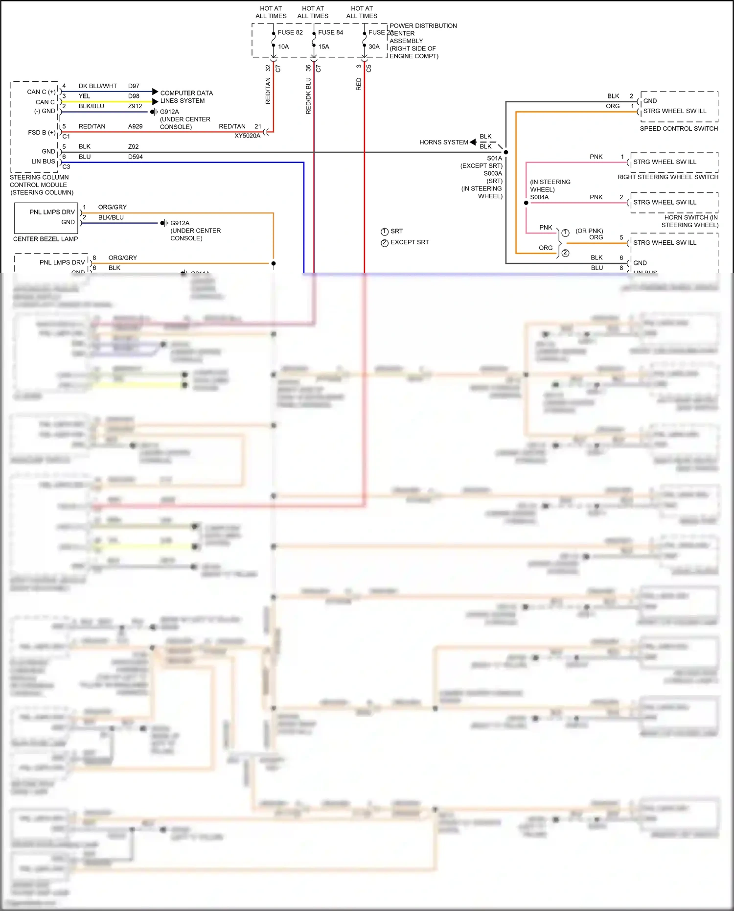 Dodge Durango SRT III facelift 2 (2020-2024) memory set switch wiring diagram  (2 of 4)